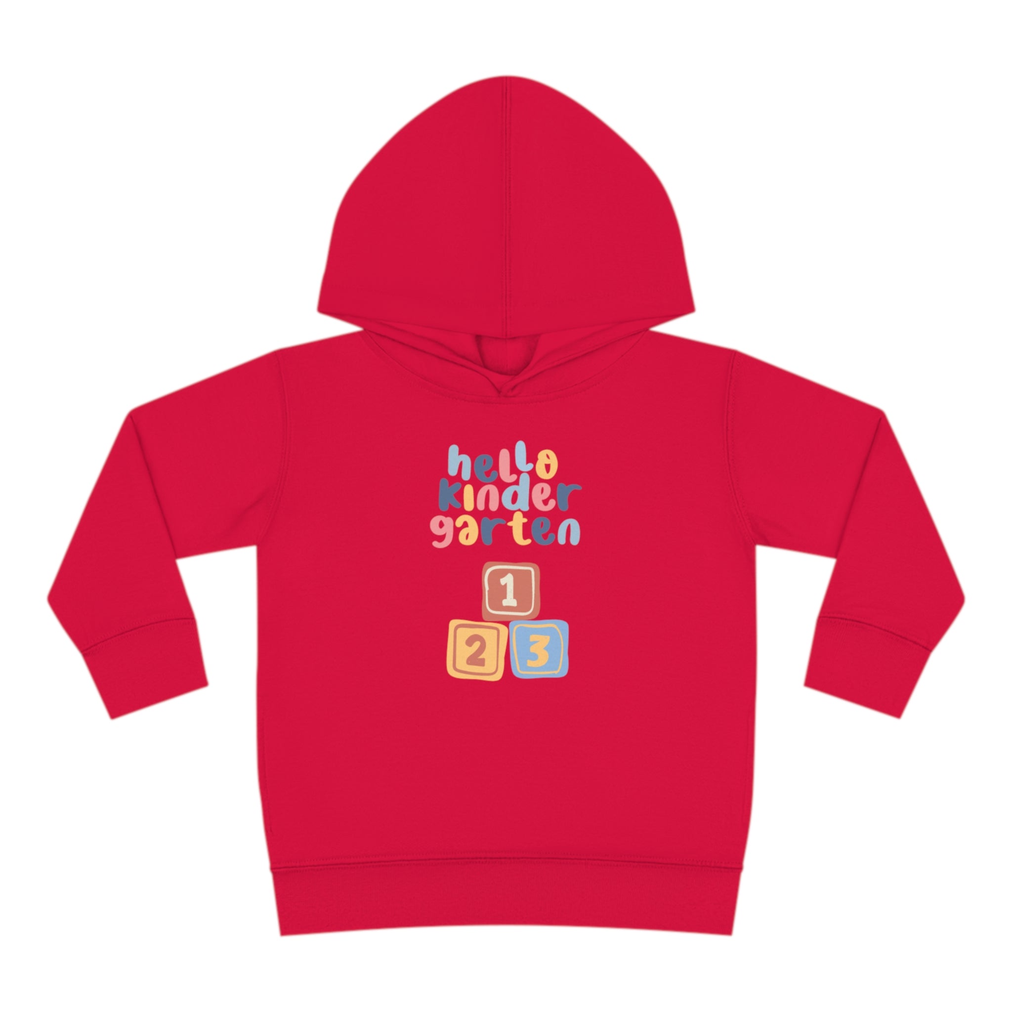 Hello Kindergarten Toddler Pullover Fleece Hoodie