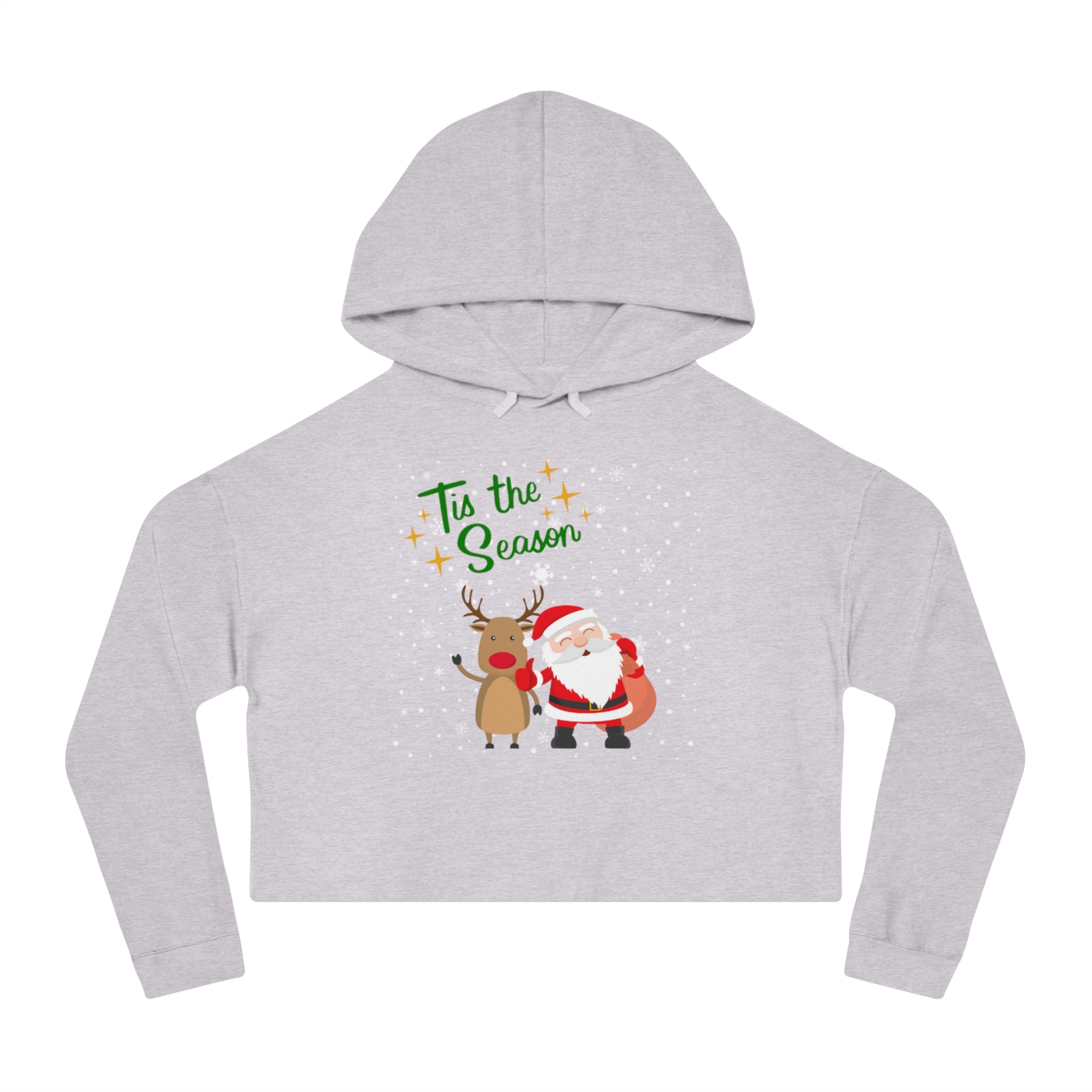 Tis The Season Women’s Cropped Hooded Sweatshirt