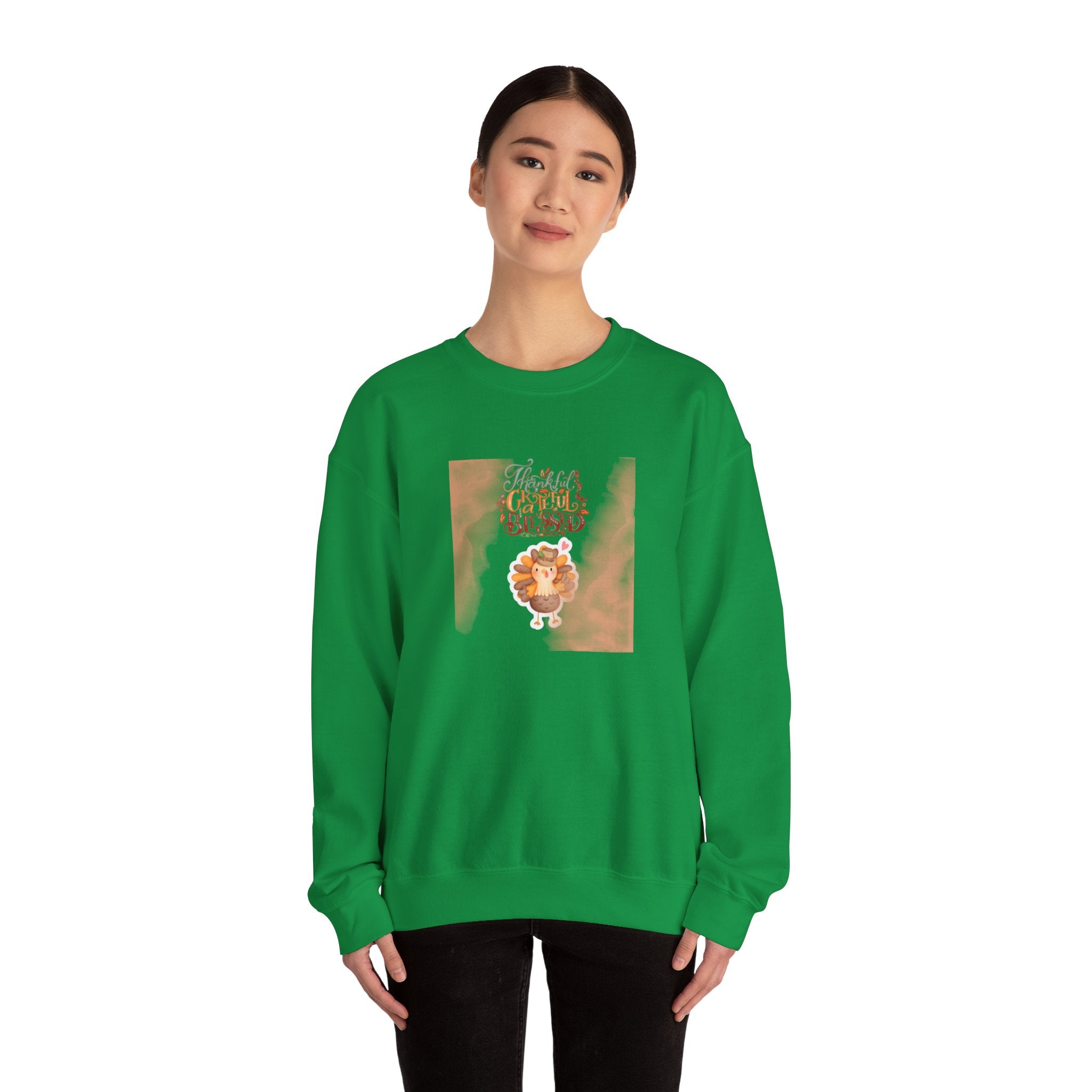Thankful Grateful Blessed Unisex Heavy Blend™ Crewneck Sweatshirt