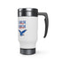 Land Of The Free Home Of The Brave Stainless Steel Travel Mug with Handle, 14oz