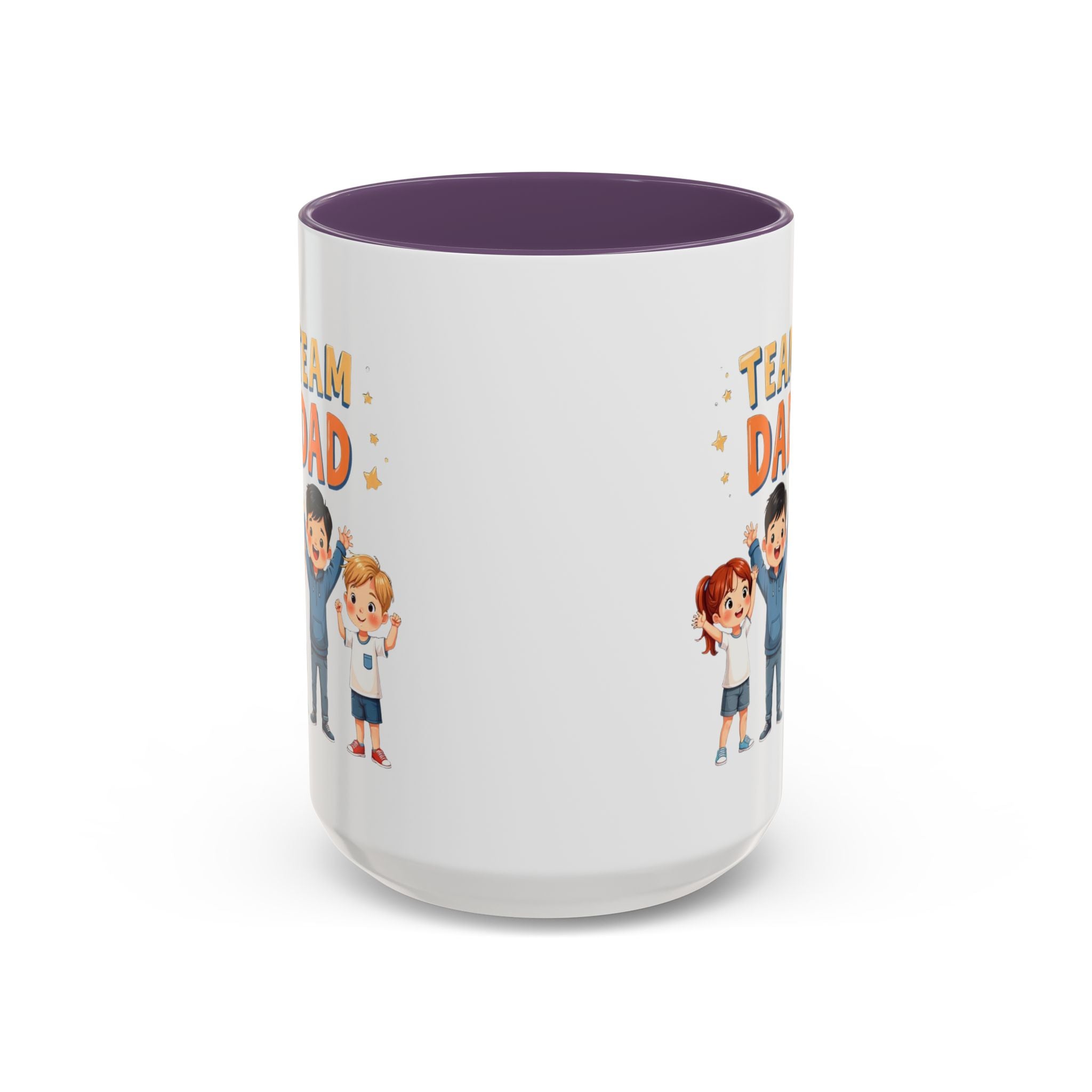 Team Dad Accent Coffee Mug