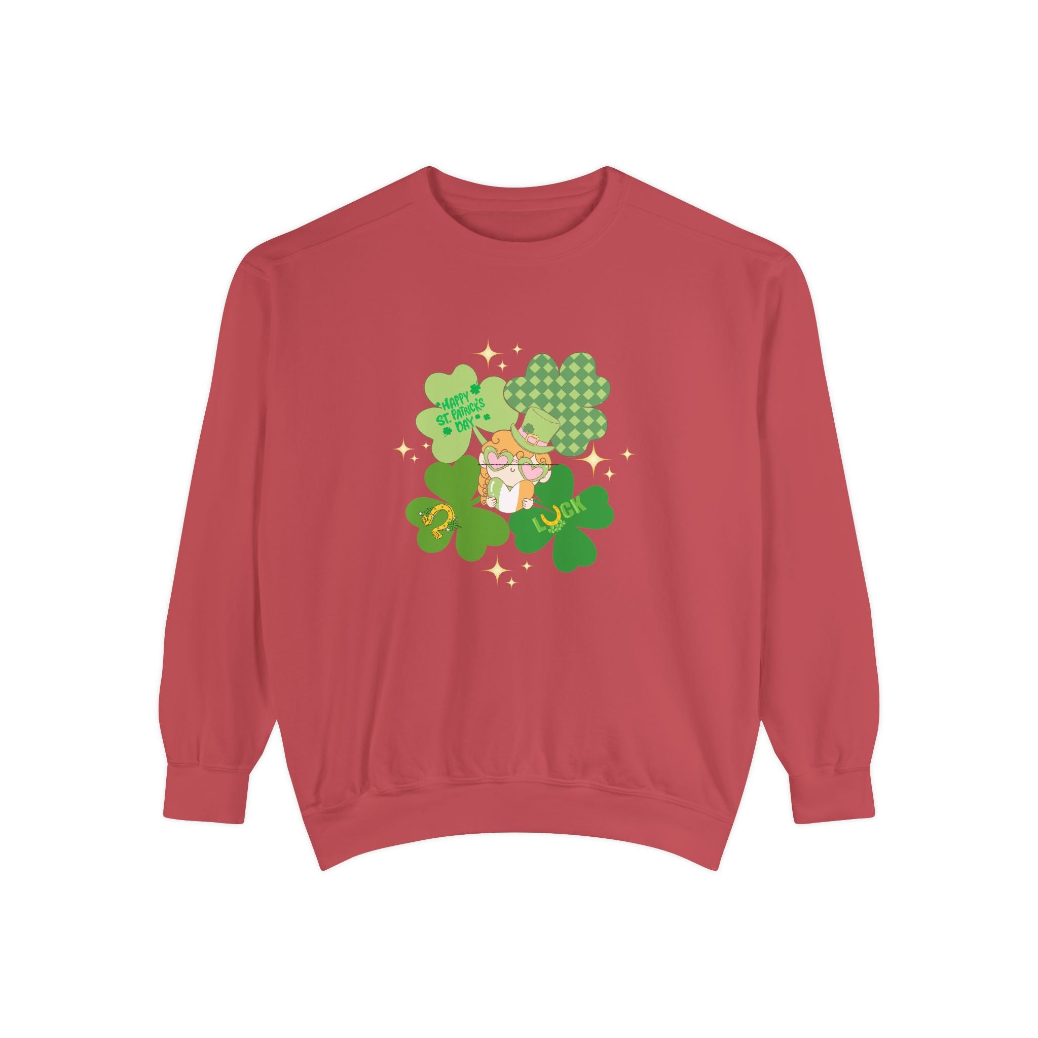 Retro St. Paddy's Day Unisex Garment-Dyed Sweatshirt