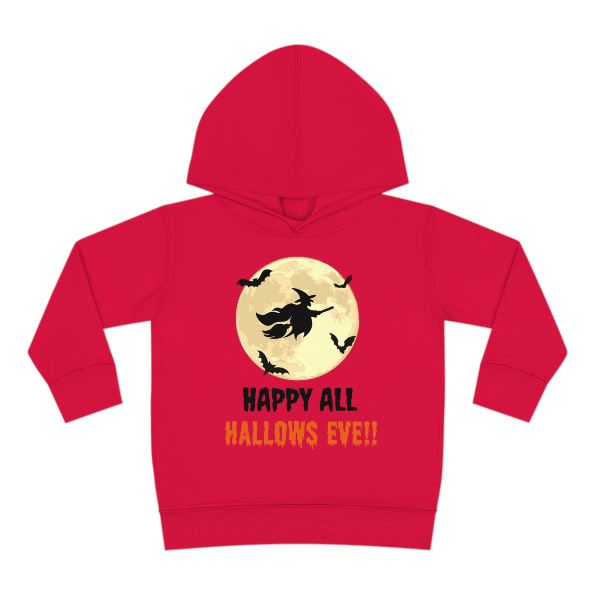 Happy All Hallows Eve Toddler Pullover Fleece Hoodie