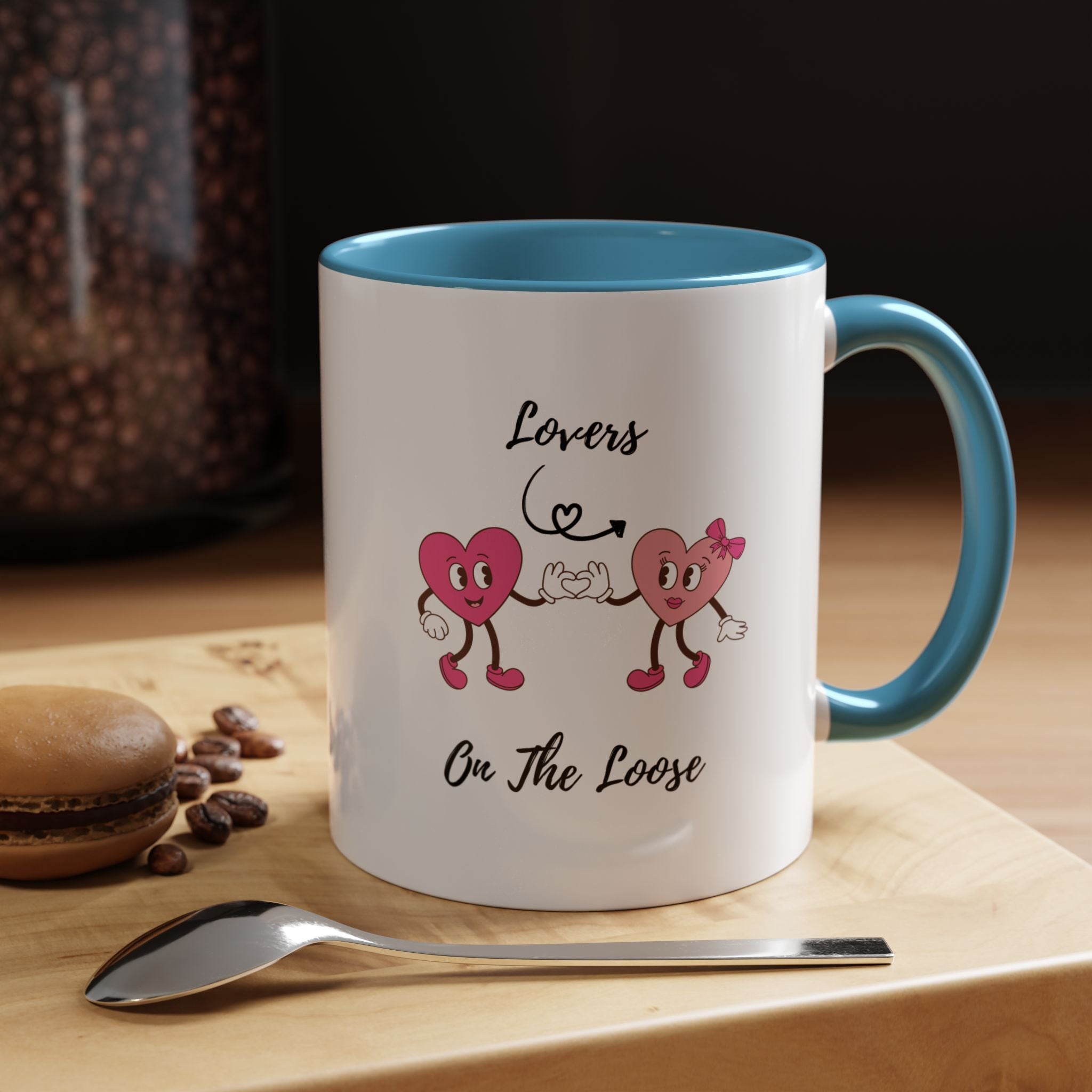 Lovers On The Loose Accent Coffee Mug (11, 15oz)