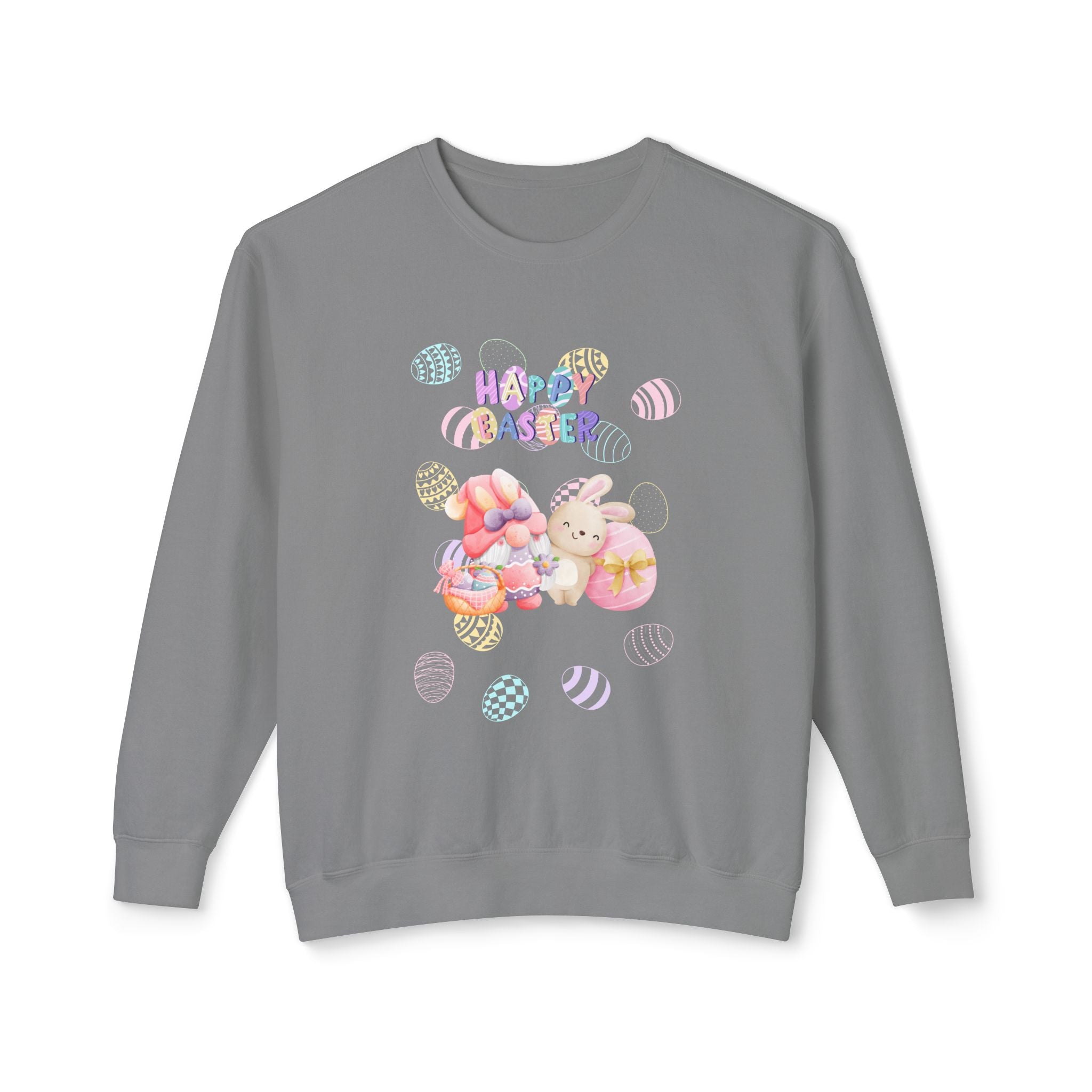 Easter Gnome Unisex Lightweight Crewneck Sweatshirt