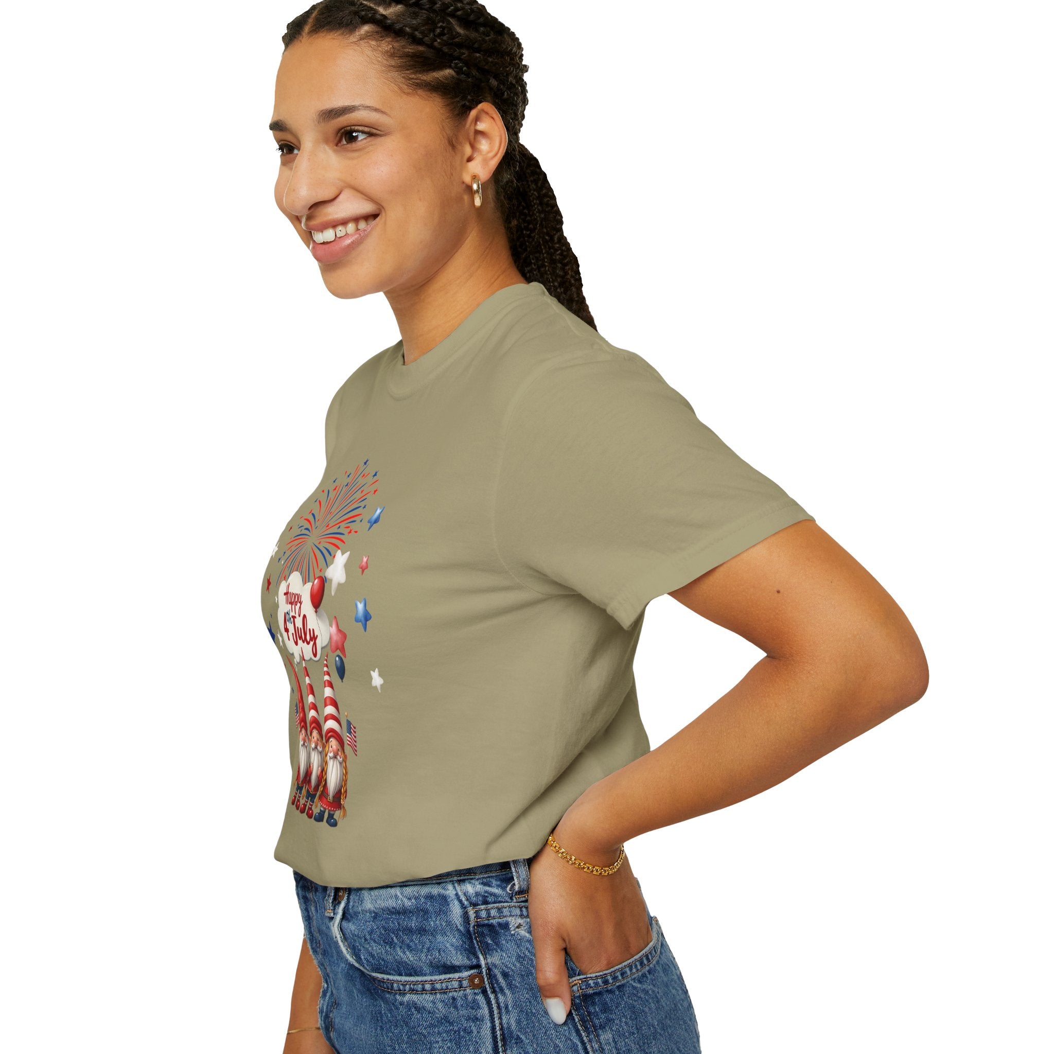 Gnome 4th of July T-shirt for 4th of July, Unisex Summer Tee