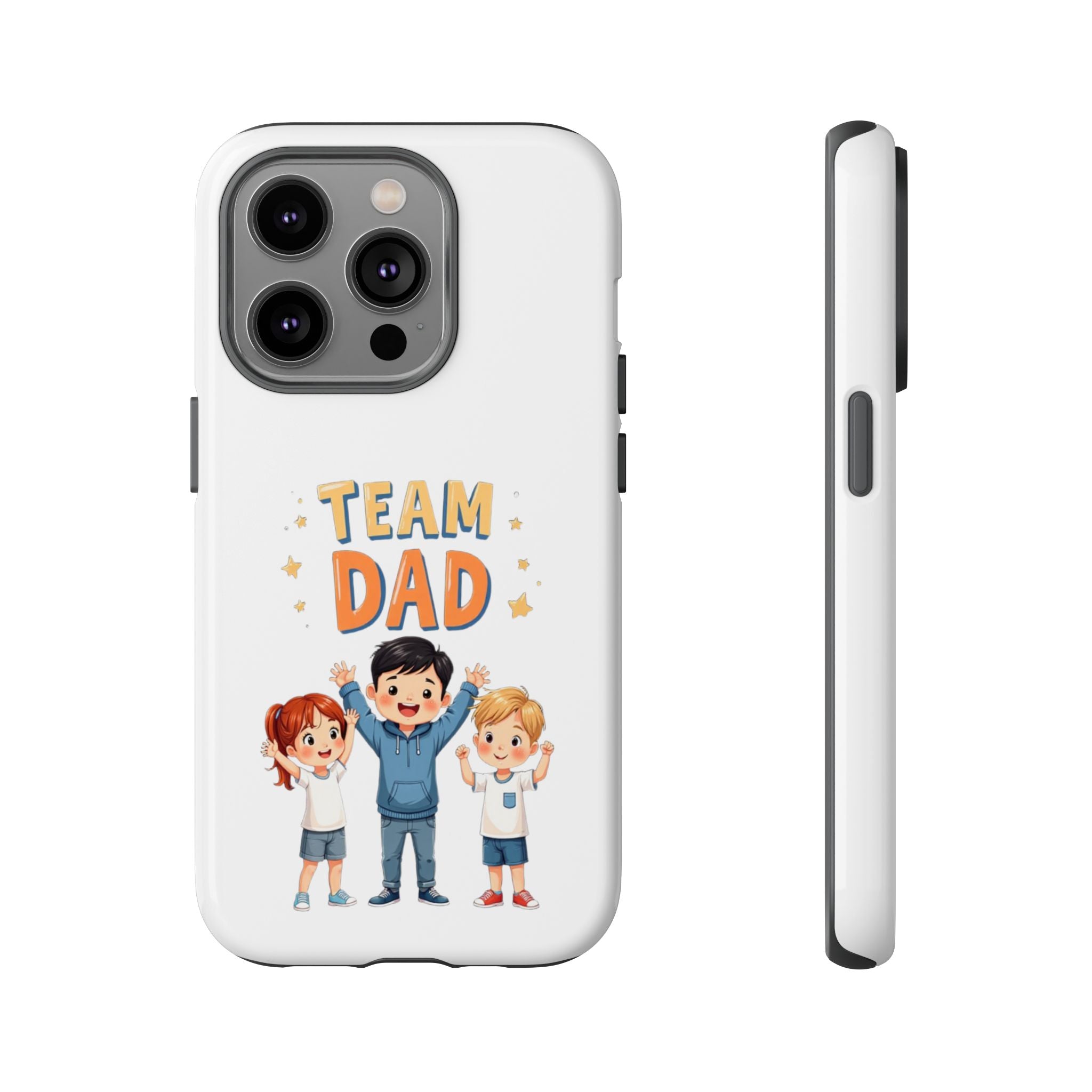 Team Dad Phone Case, Fun Gift for Fathers, Durable Phone Protector, Cute Dad Team Merchandise, Father's Day Special