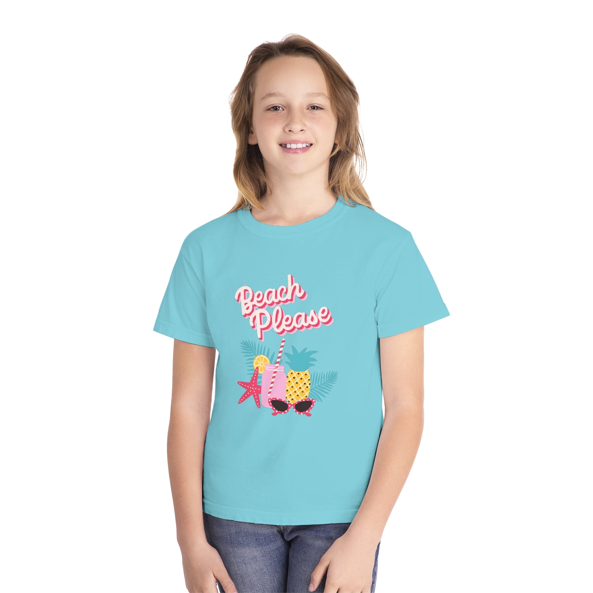 Beach Please Youth Midweight Tee