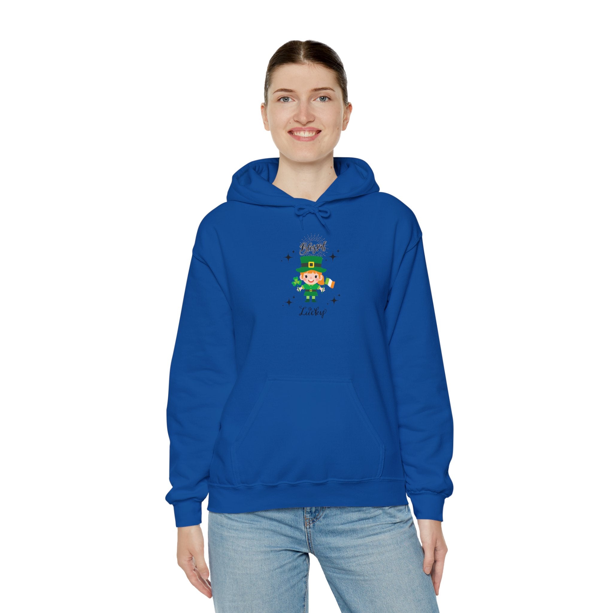 Blessed & Lucky Lucky  Unisex Hoodie - St. Patrick's Day Sweatshirt