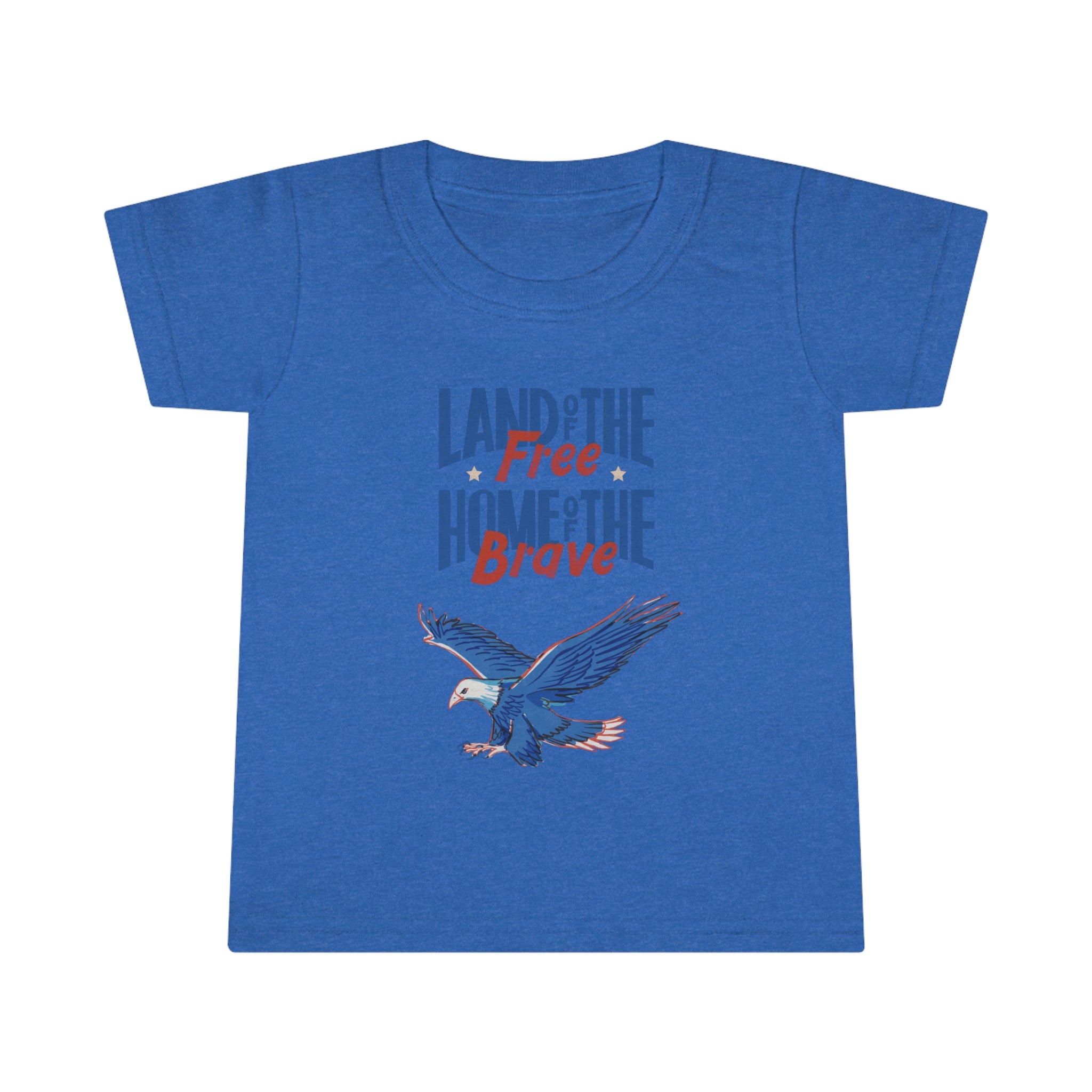 Land Of The Free Home Of The Brave Toddler T-shirt