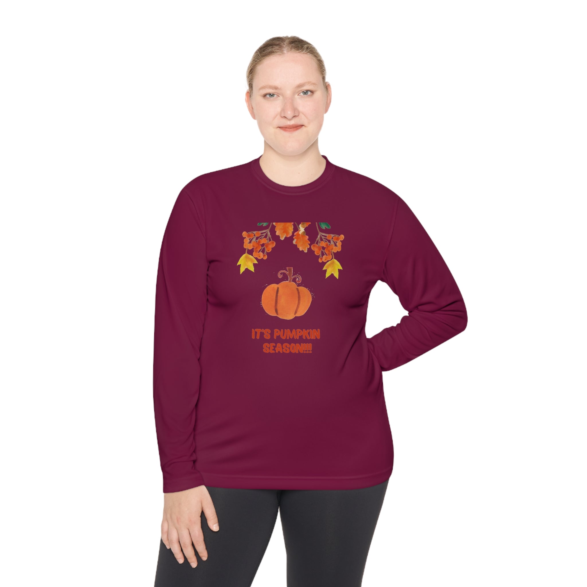 Pumpkin Season Unisex Lightweight Long Sleeve Tee