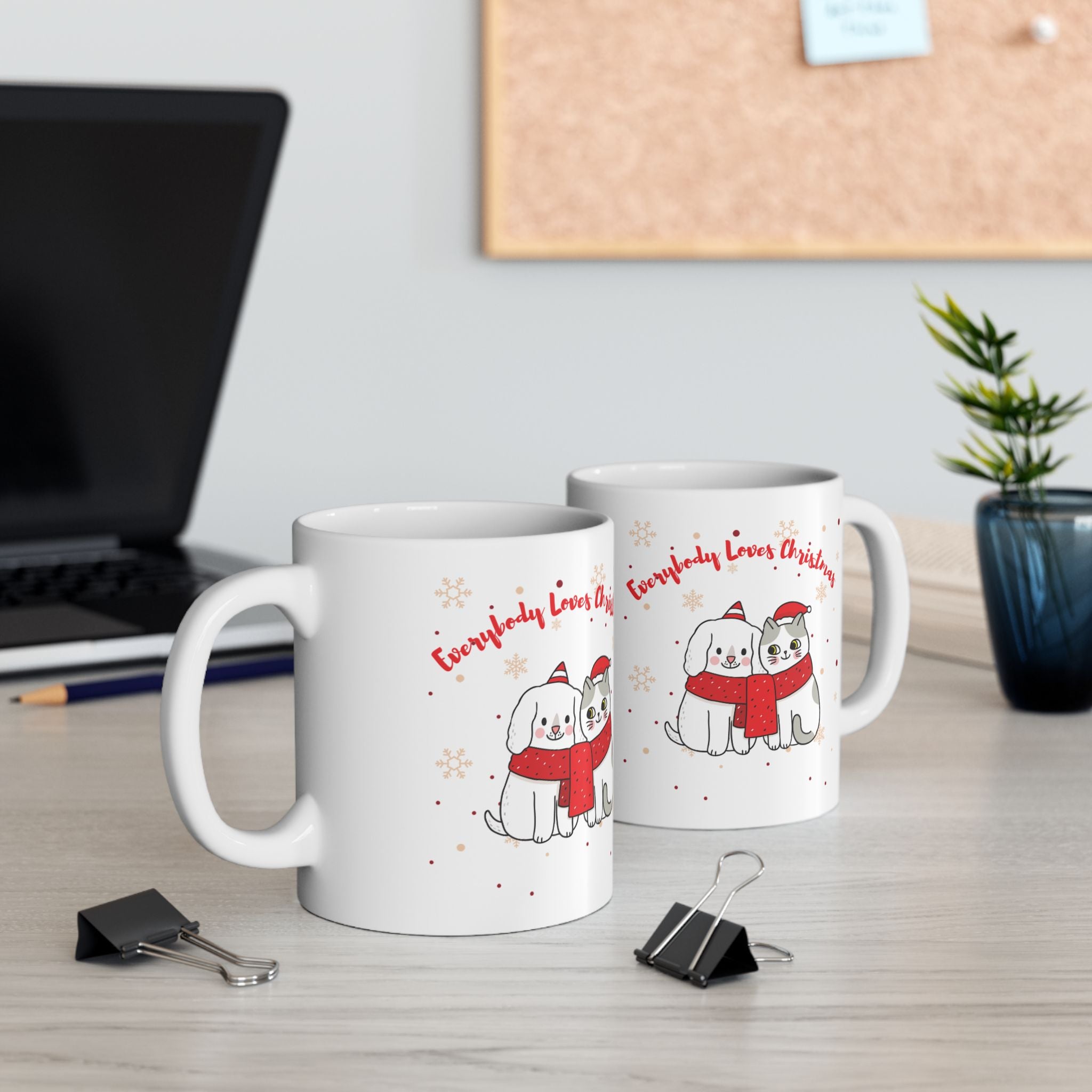 Everybody Loves Christmas Ceramic Mug, (11oz, 15oz)