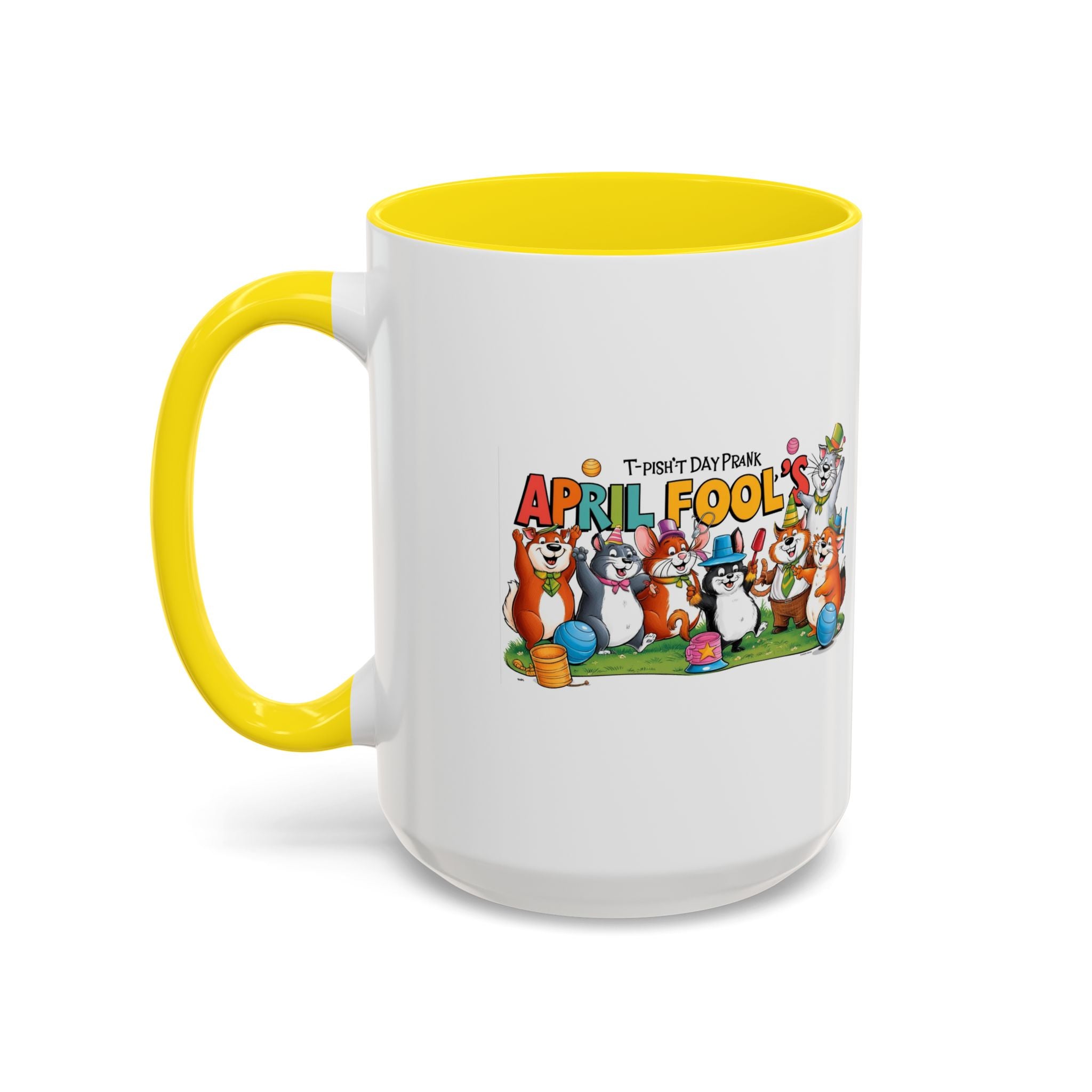 T-Pish'-T Day Prank Accent Coffee Mug
