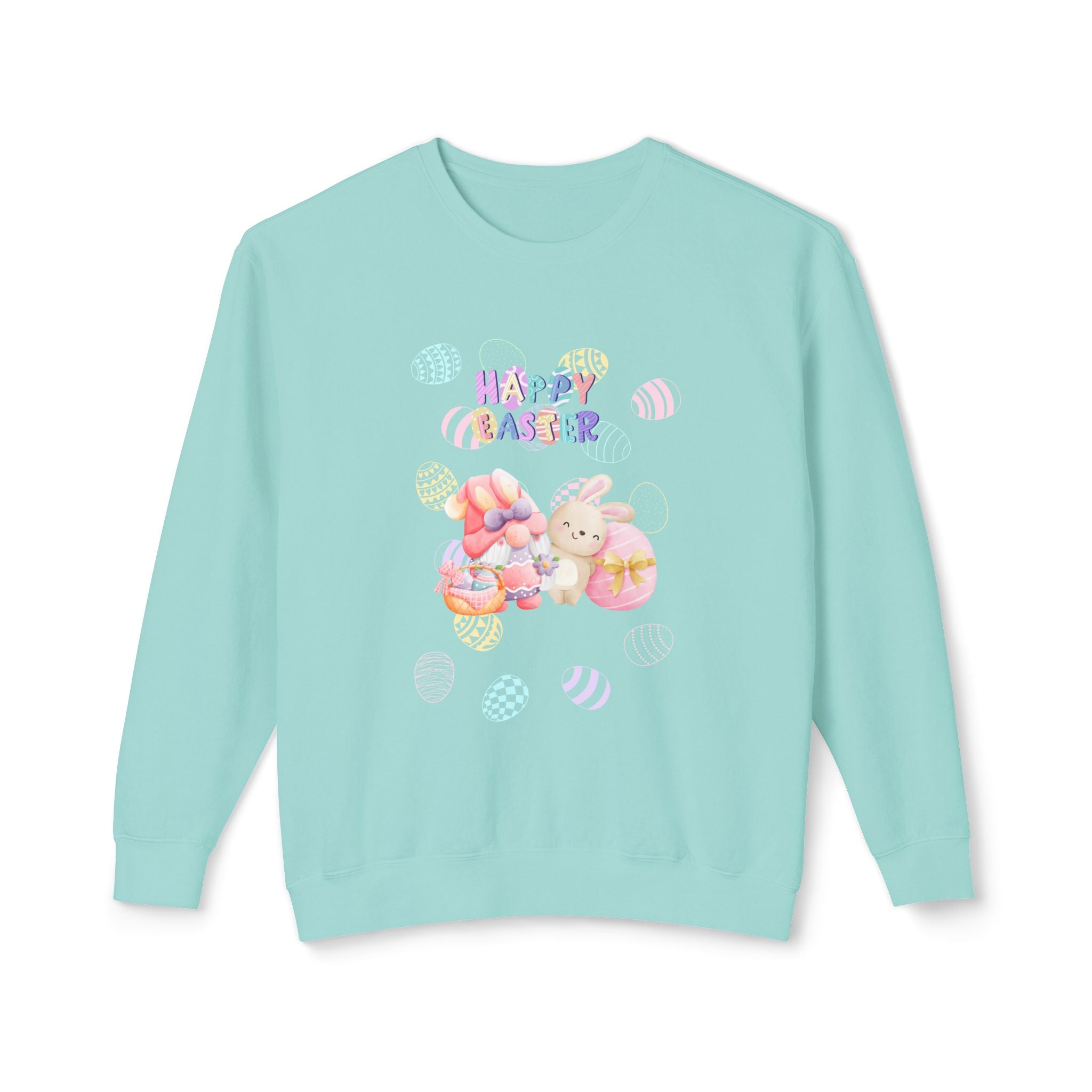 Easter Gnome Unisex Lightweight Crewneck Sweatshirt