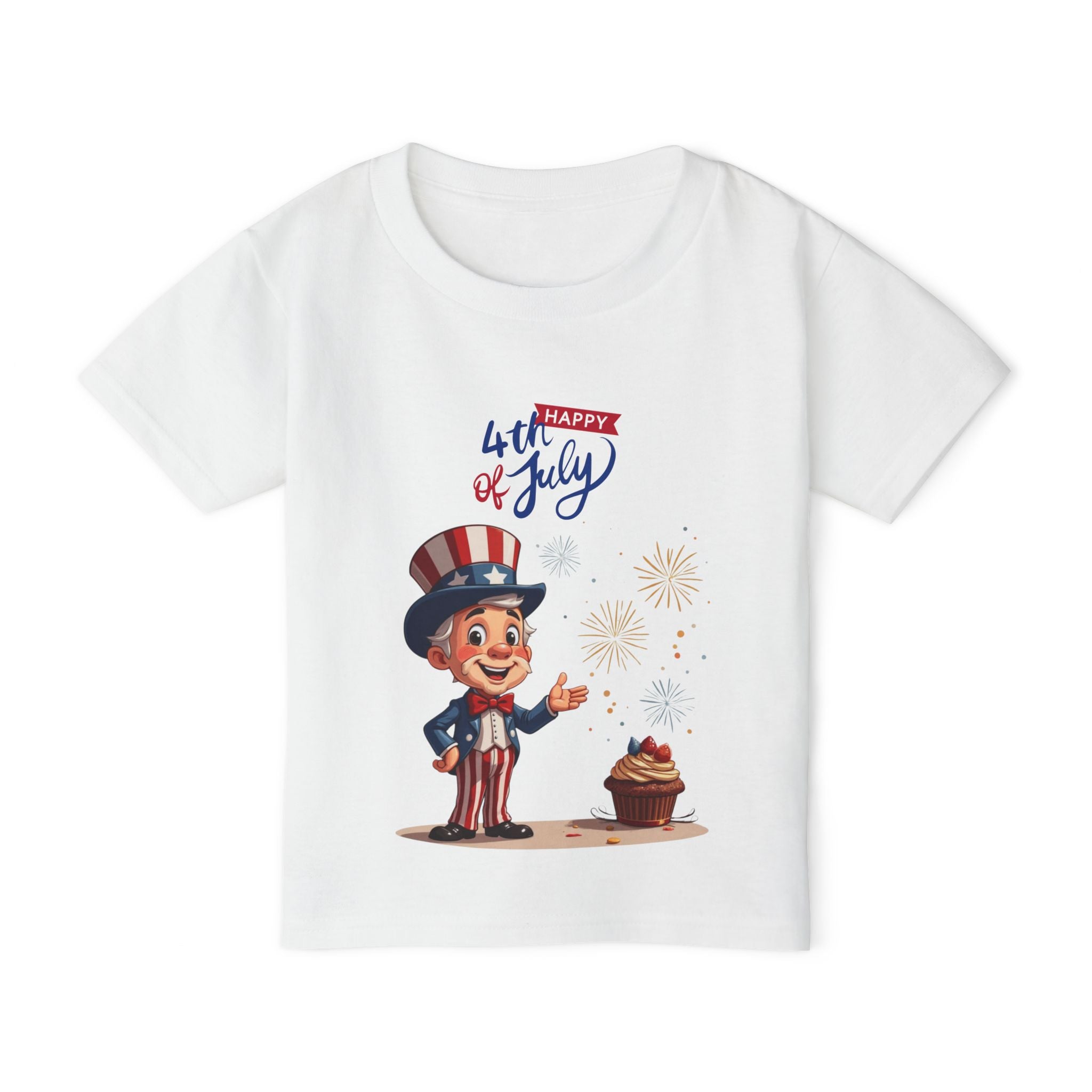 Uncle Sam Happy 4th of July Toddler T-Shirt