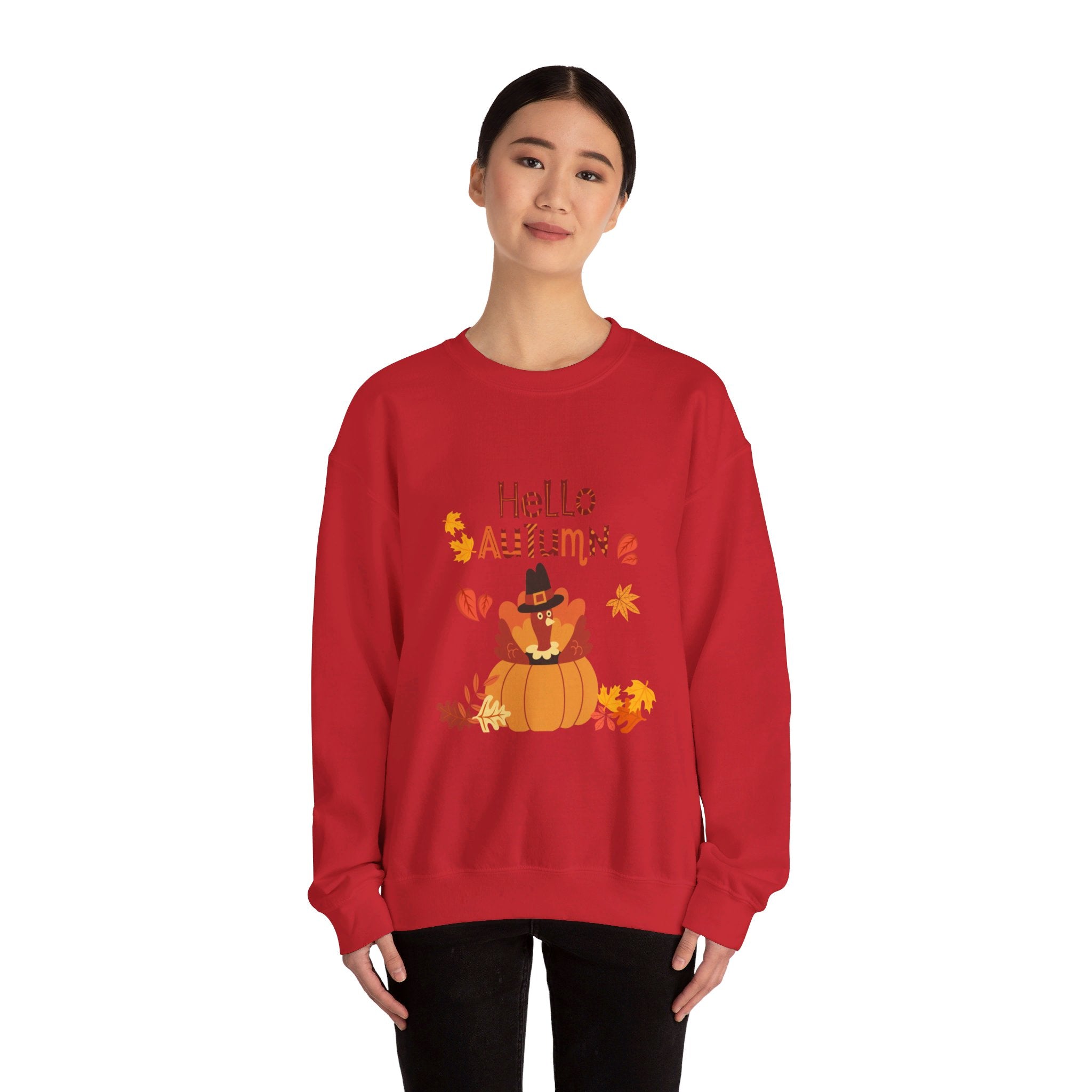 Hello Autumn Unisex Heavy Blend™ Crewneck Sweatshirt