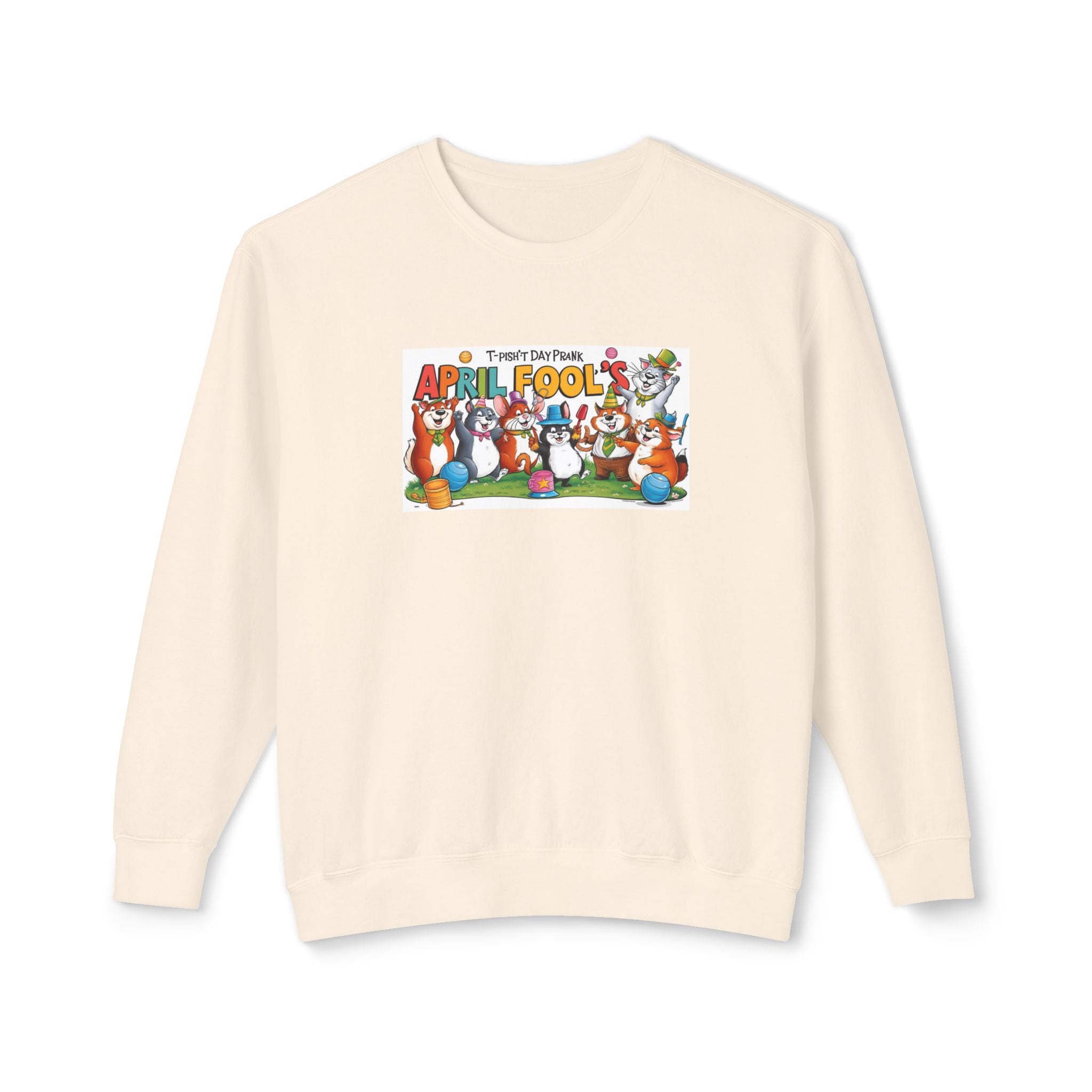 T-Pish'T-Day Prank Unisex Lightweight Crewneck Sweatshirt
