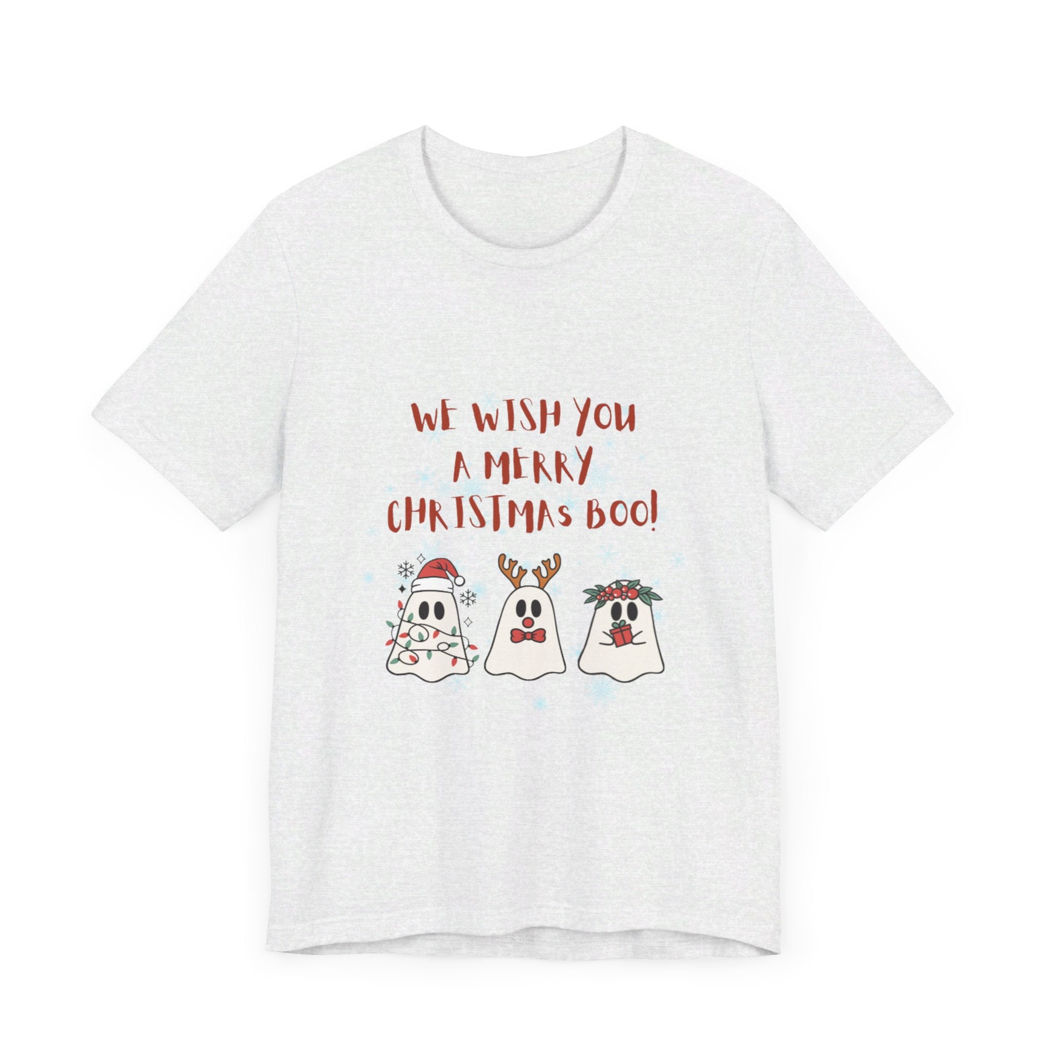 We Wish You A Merry Christmas Boo Unisex Jersey Short Sleeve Tee