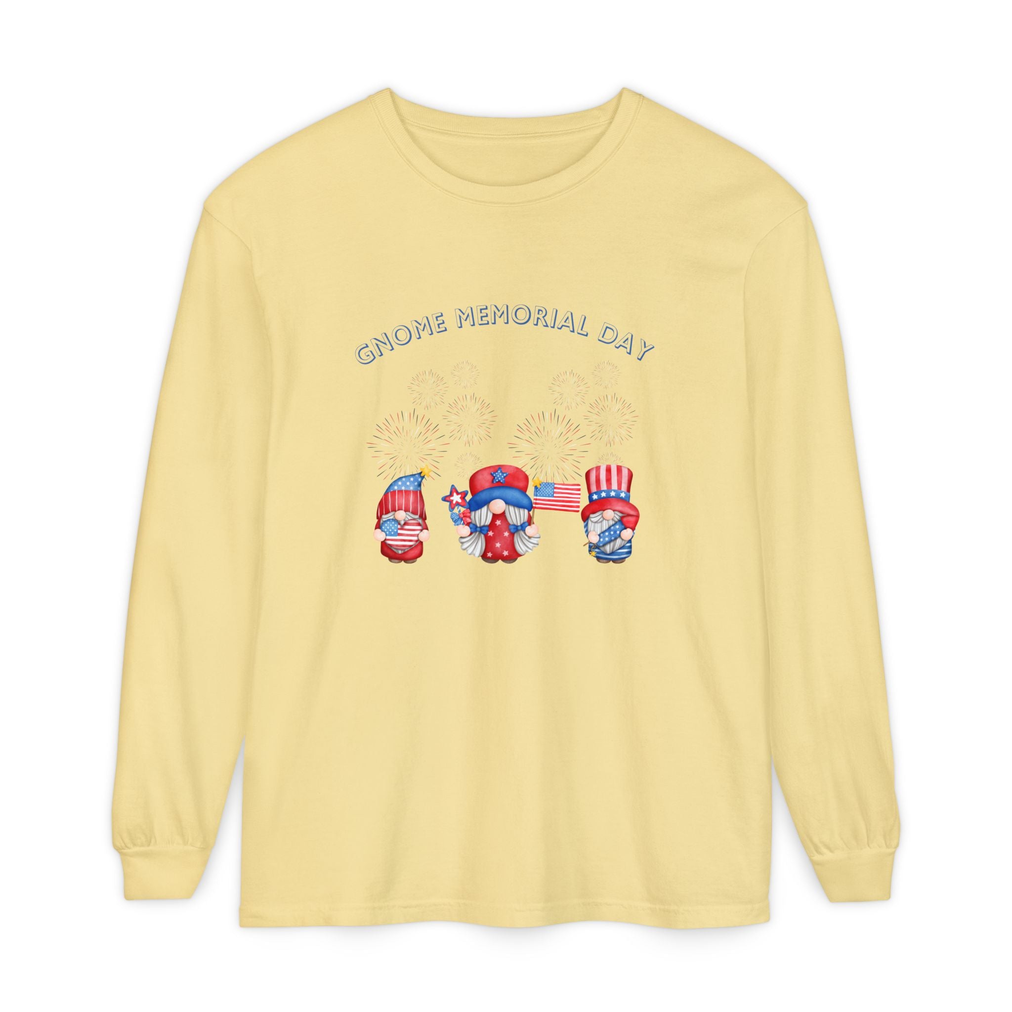 Gnome Memorial Day Long Sleeve T-Shirt