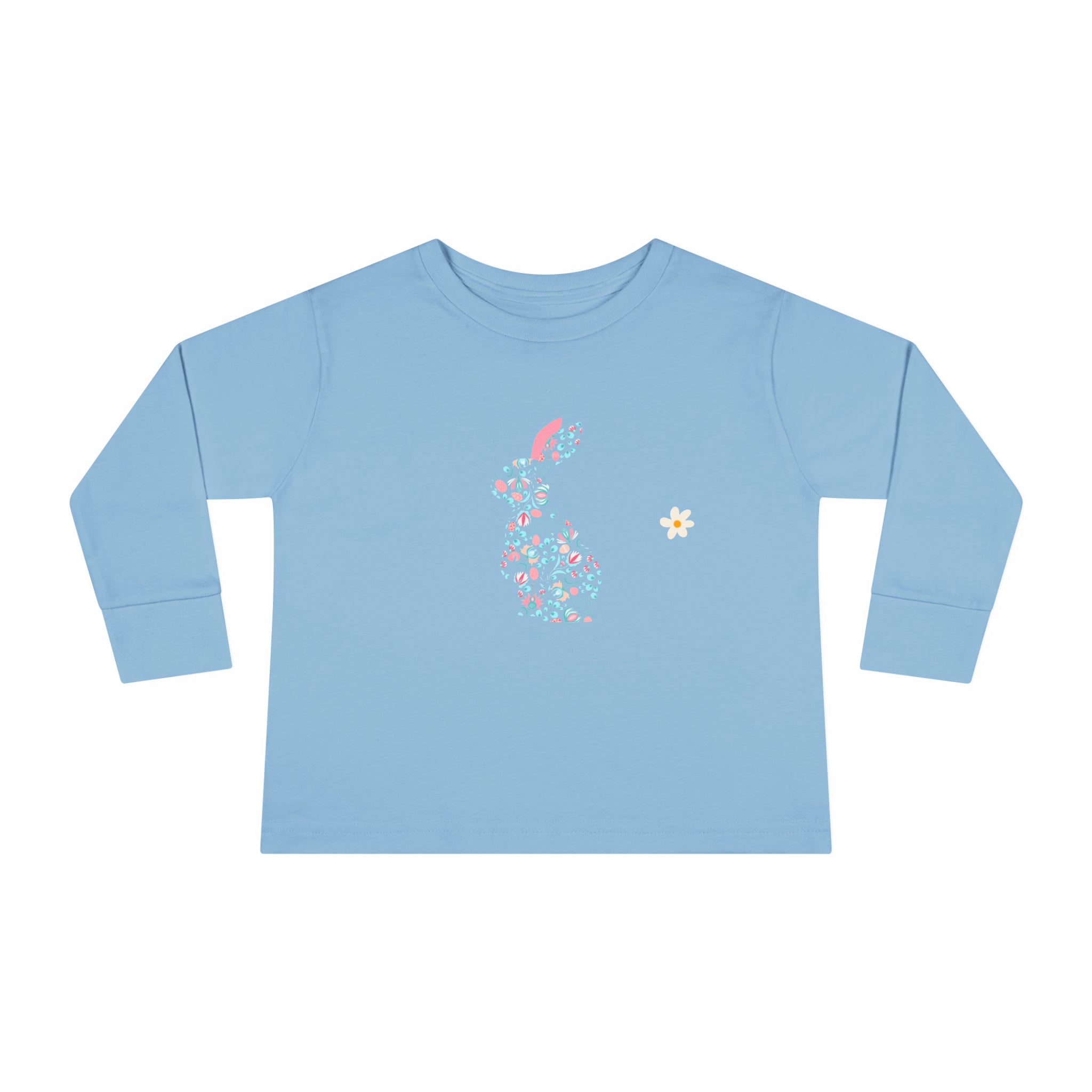 Happy Easter Rabbit Day Toddler Long Sleeve Tee