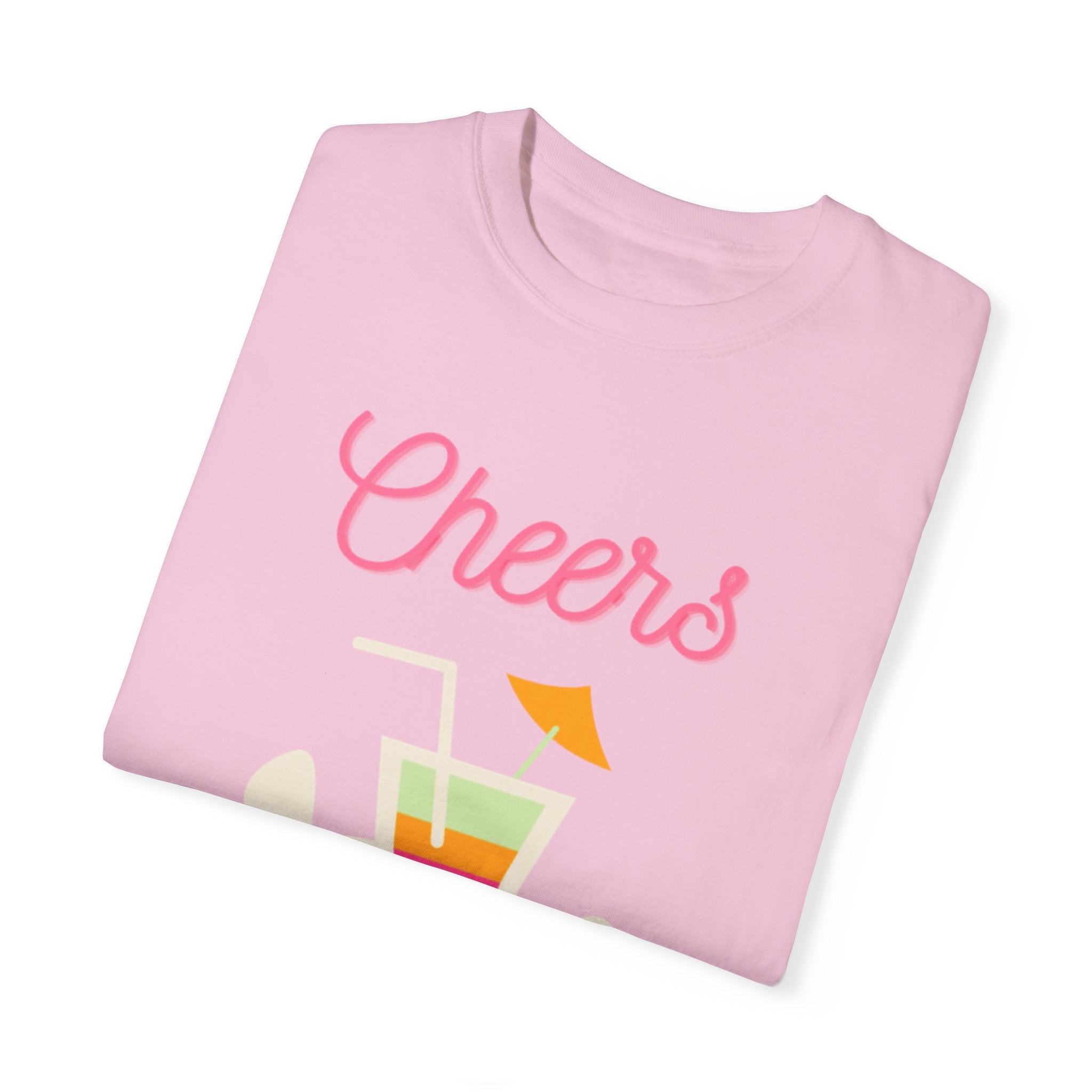 Cheers To Summer Unisex Garment-Dyed T-shirt