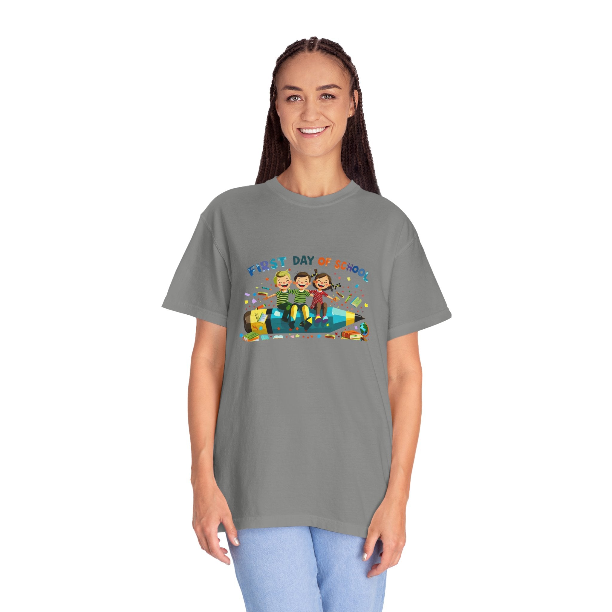 First Day of School Unisex Garment-Dyed T-Shirt