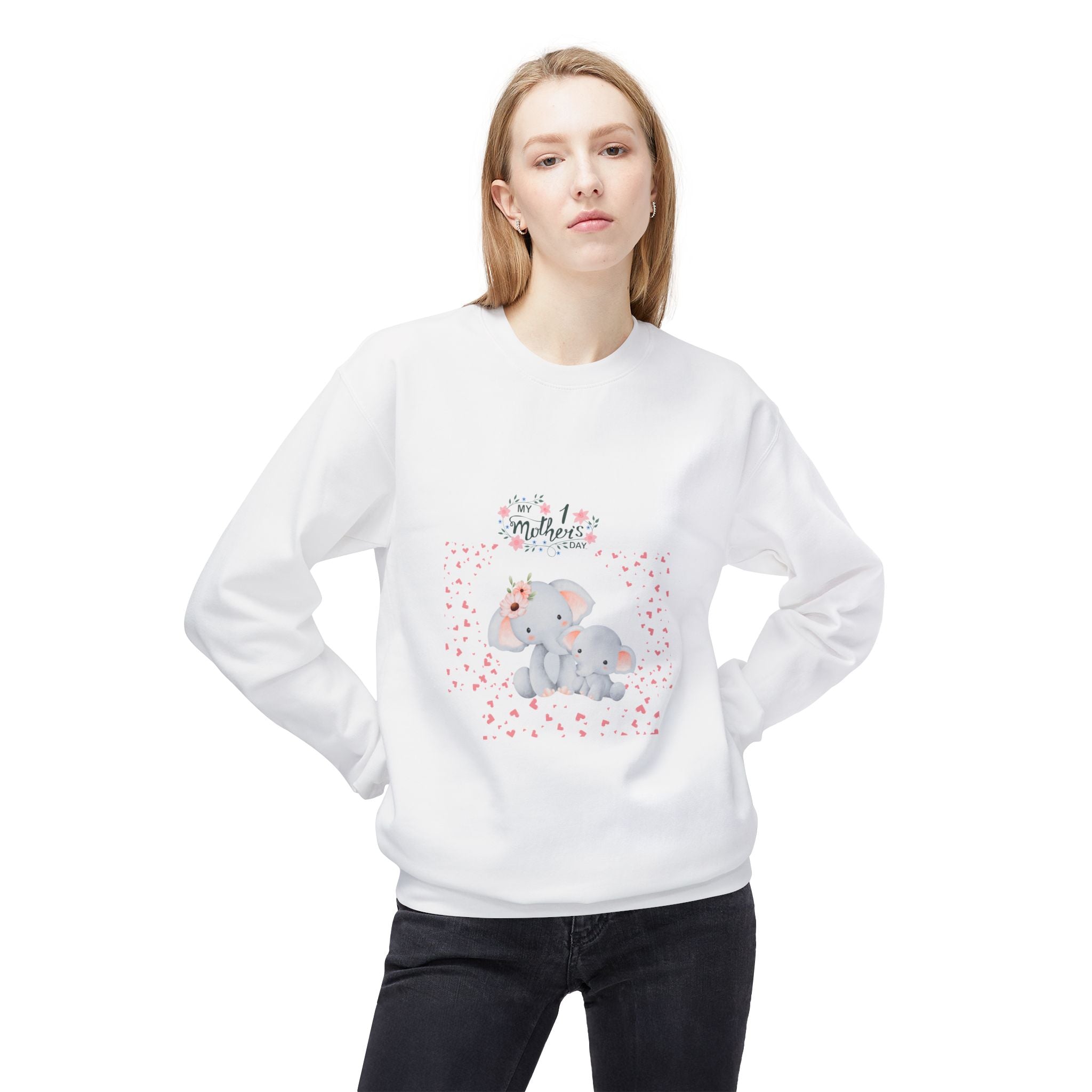 My 1st Mother's Day Fleece Crewneck Sweatshirt