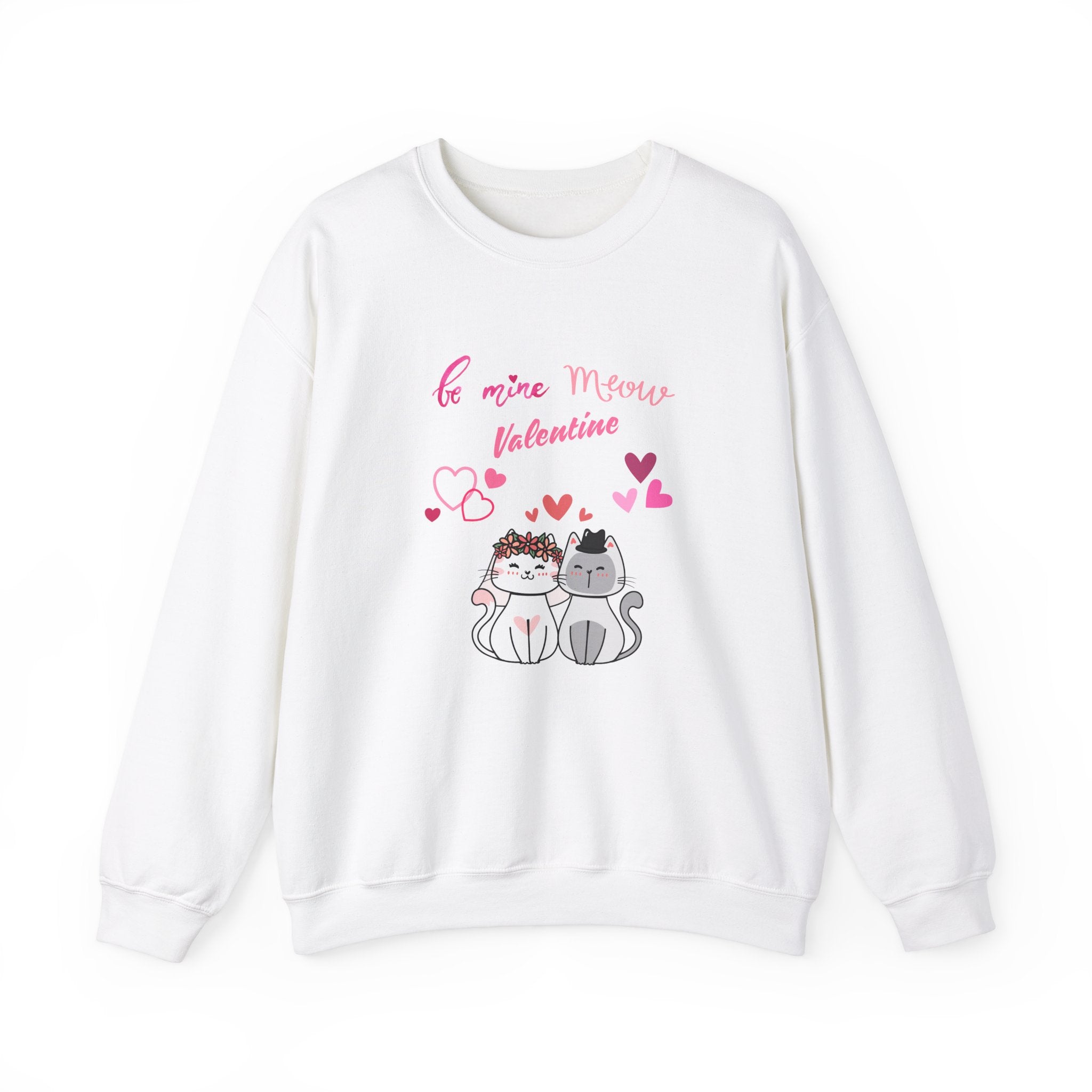 Meow Valentine's Day Unisex Heavy Blend™ Crewneck Sweatshirt