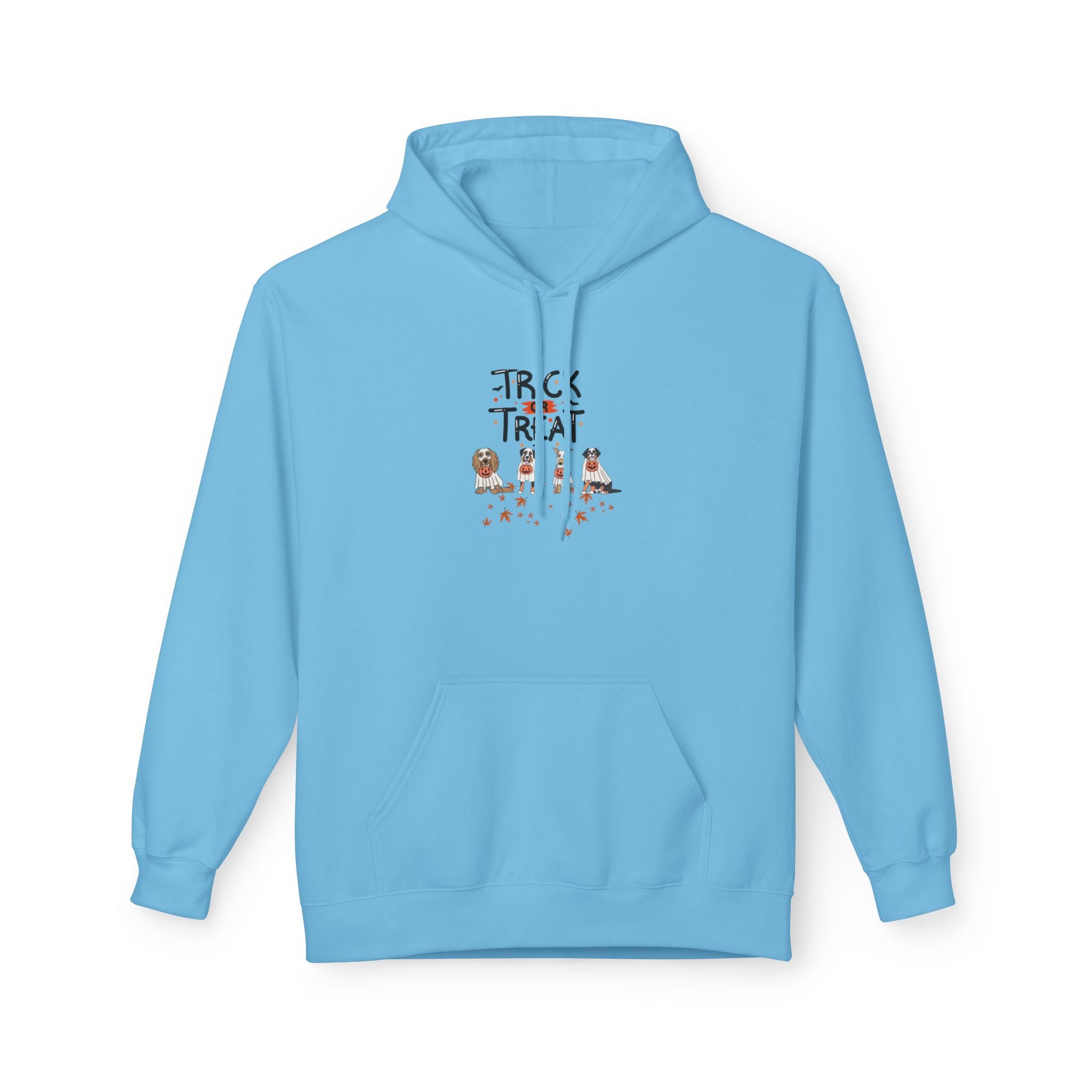 Pooch Trick or Treat Unisex Midweight Softstyle Fleece Hoodie