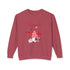 Gnome Valentine's Day Unisex Lightweight Crewneck Sweatshirt