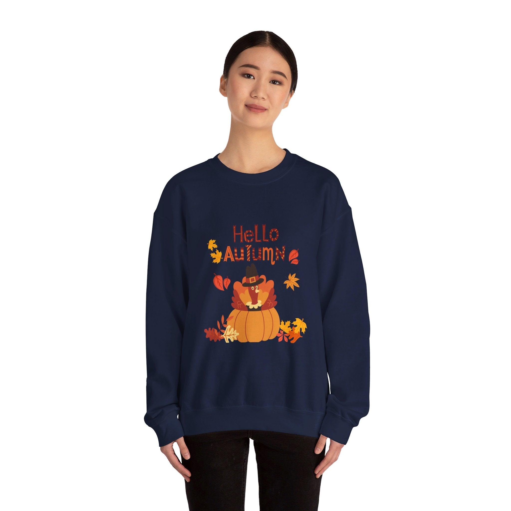 Hello Autumn Unisex Heavy Blend™ Crewneck Sweatshirt