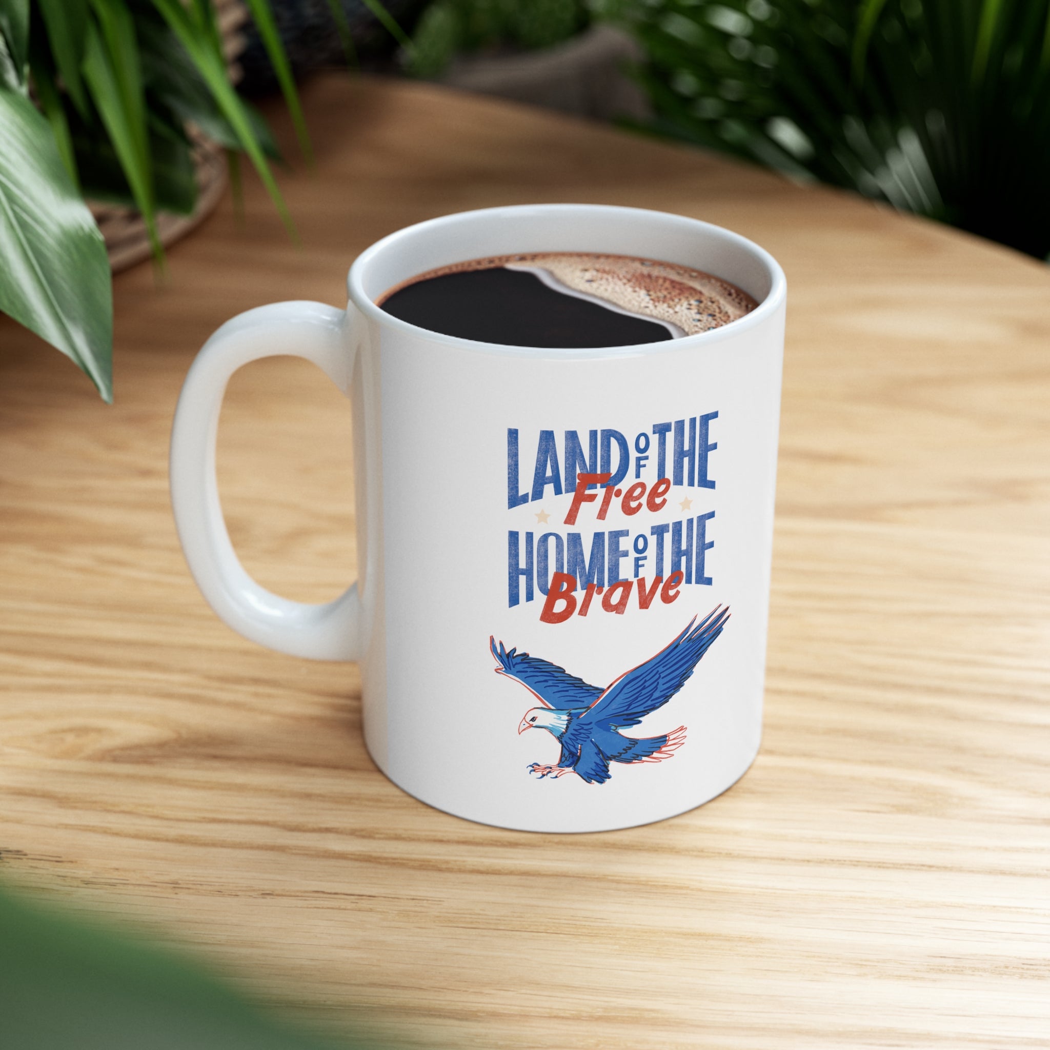 Land Of The Free Home Of The Brave Ceramic Mug 11oz