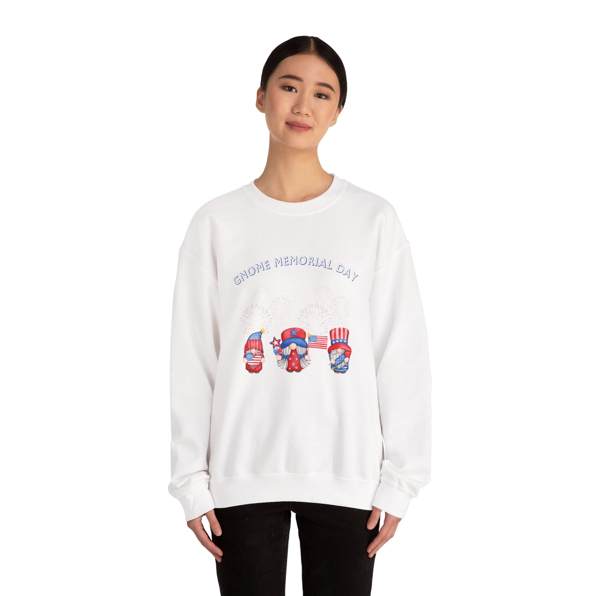 Gnome Memorial Day  Sweatshirt, Unisex Crewneck
