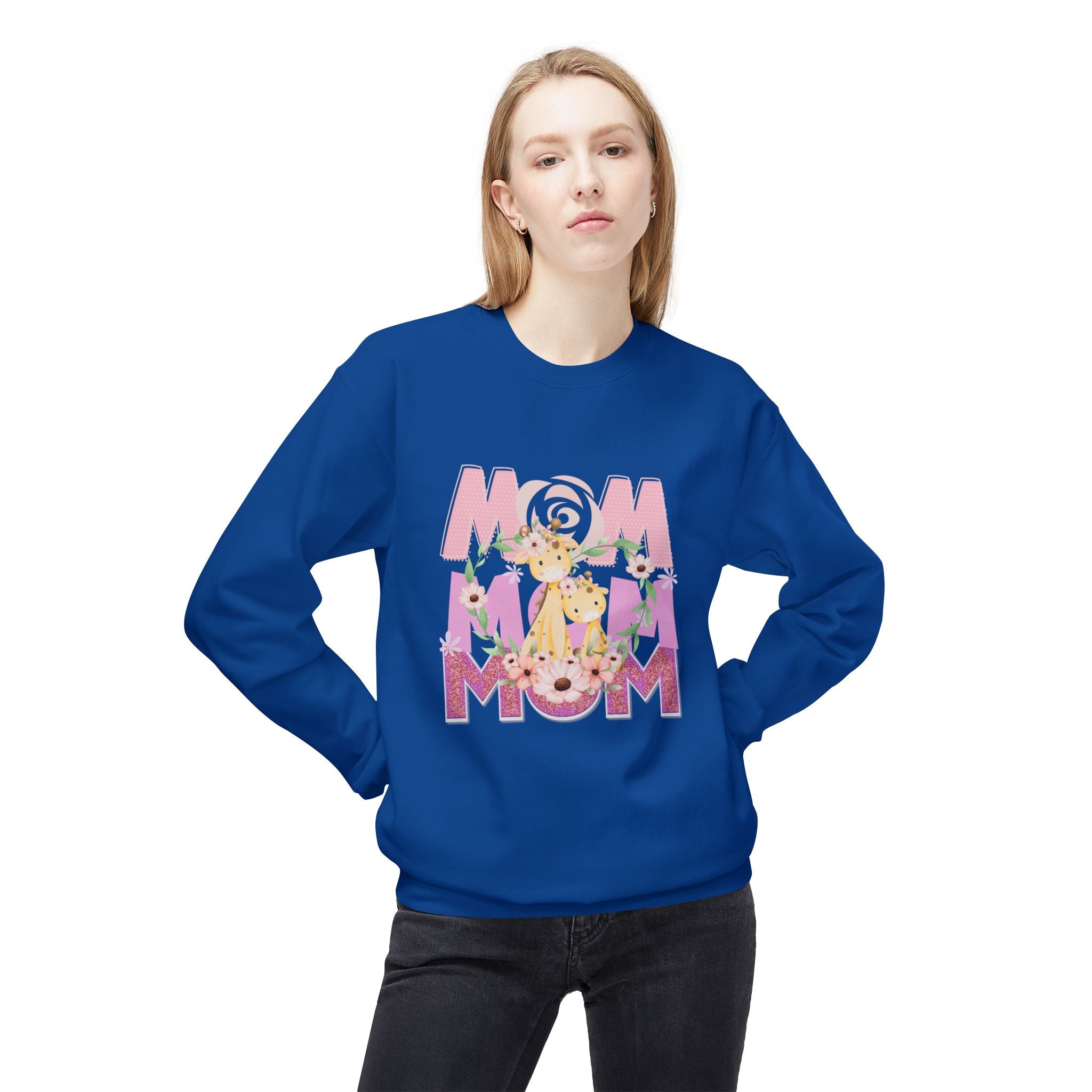 Floral Mom Crewneck Sweatshirt - Midweight & Softstyle