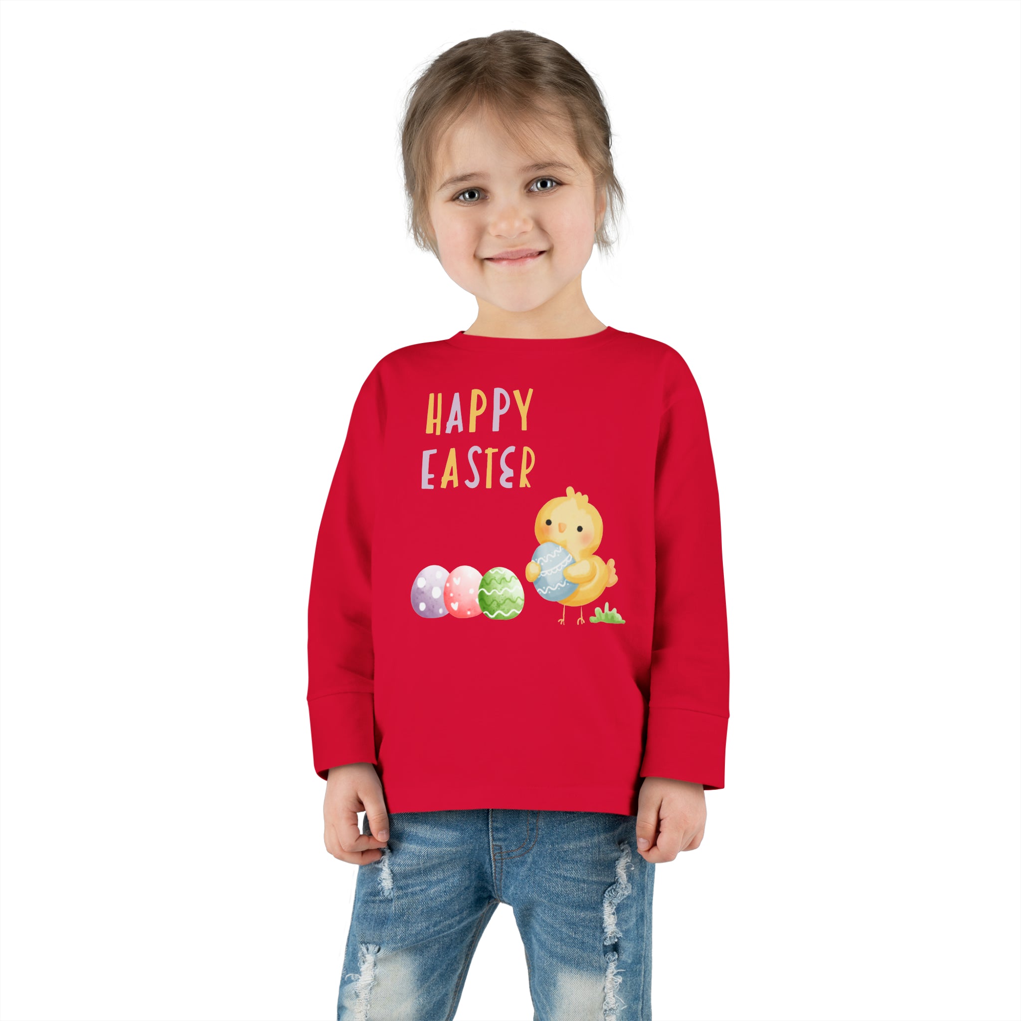 Wishing You A Happy Easter Toddler Long Sleeve Tee