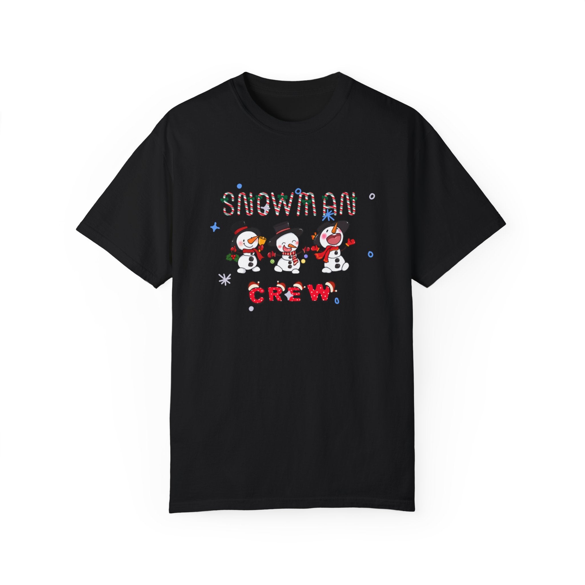 Snowman Crew Unisex Garment-Dyed T-shirt