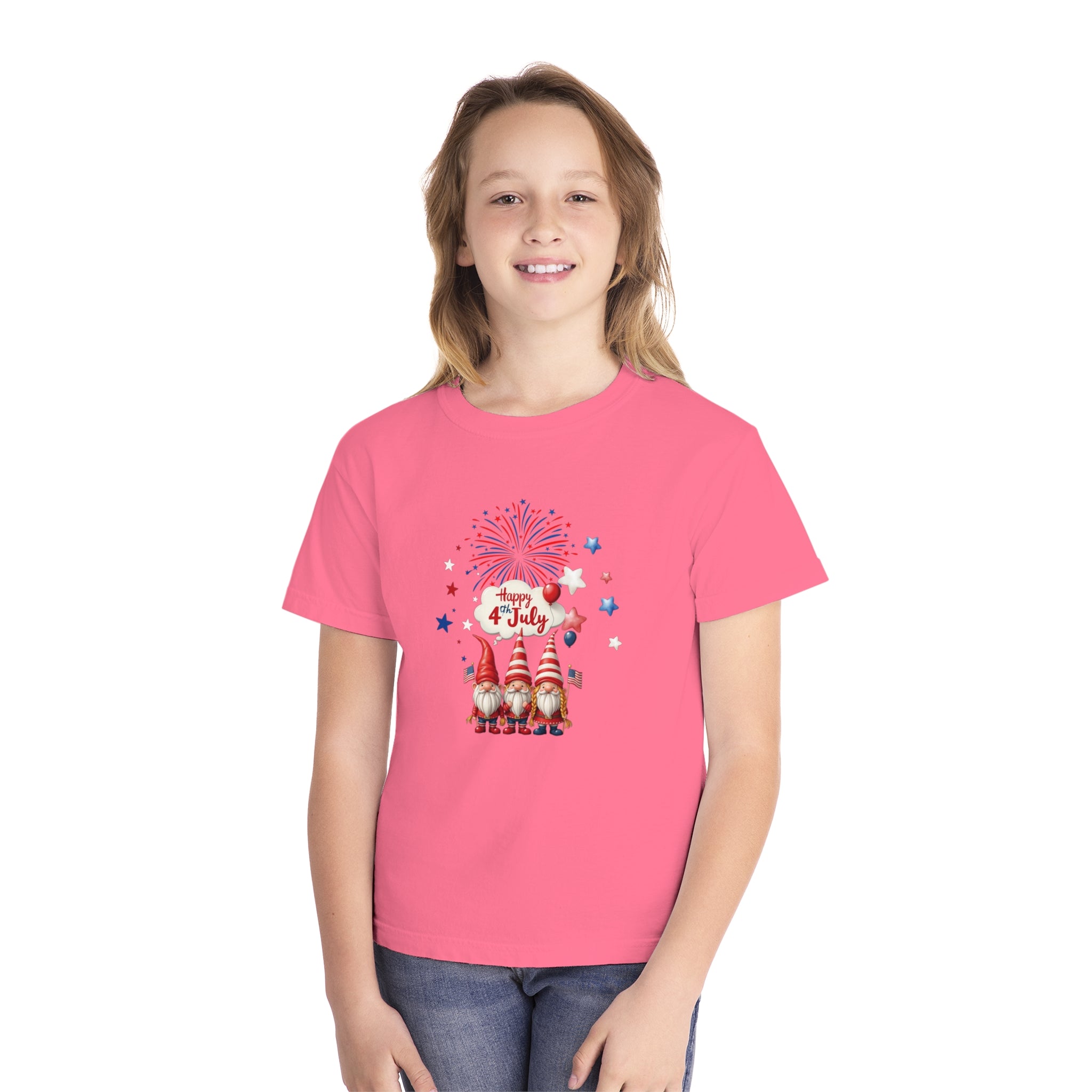 Gnome 4th of July Youth Midweight Tee