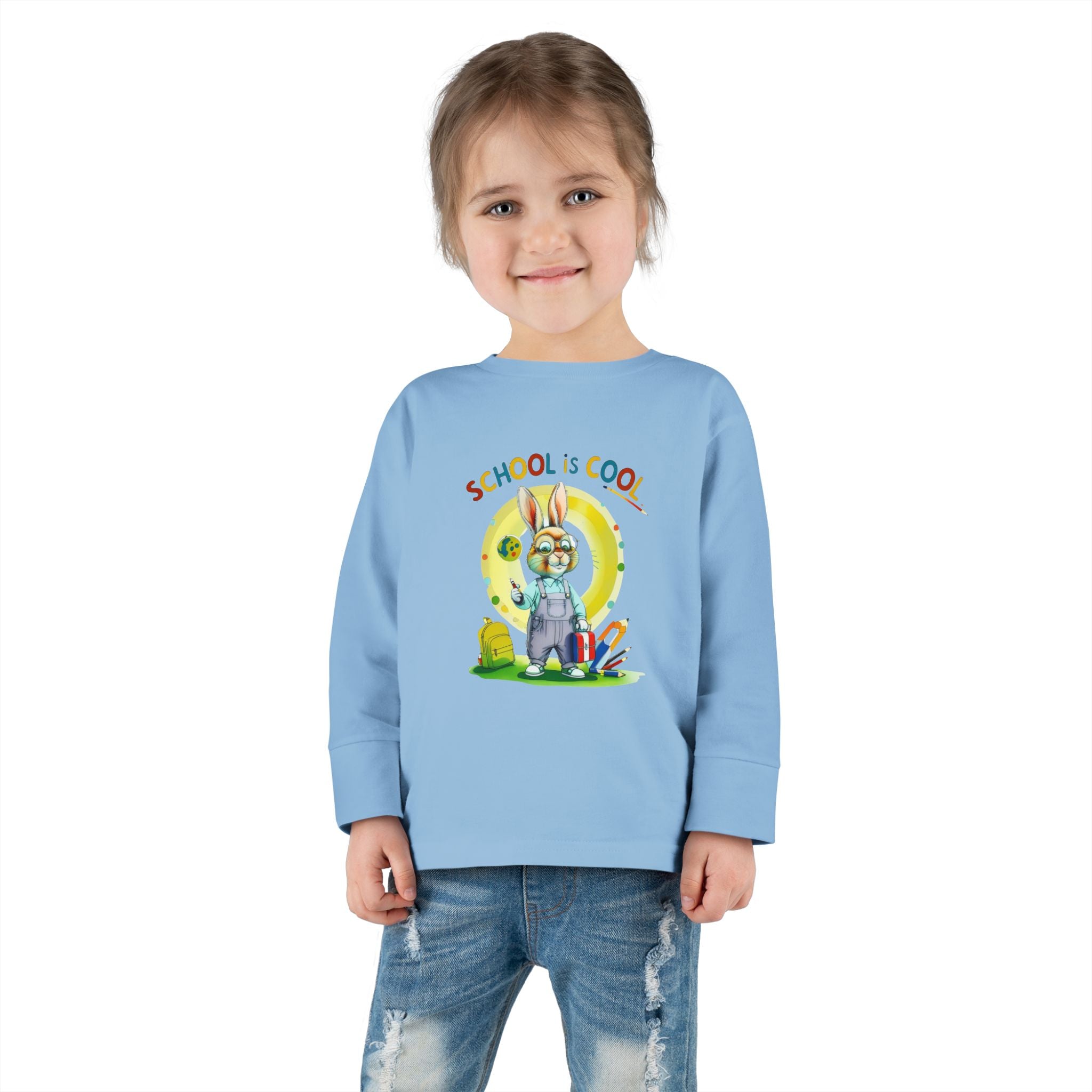 School is Cool Toddler Long Sleeve Tee
