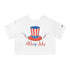 4th Of July Champion Women's Heritage Cropped T-Shirt