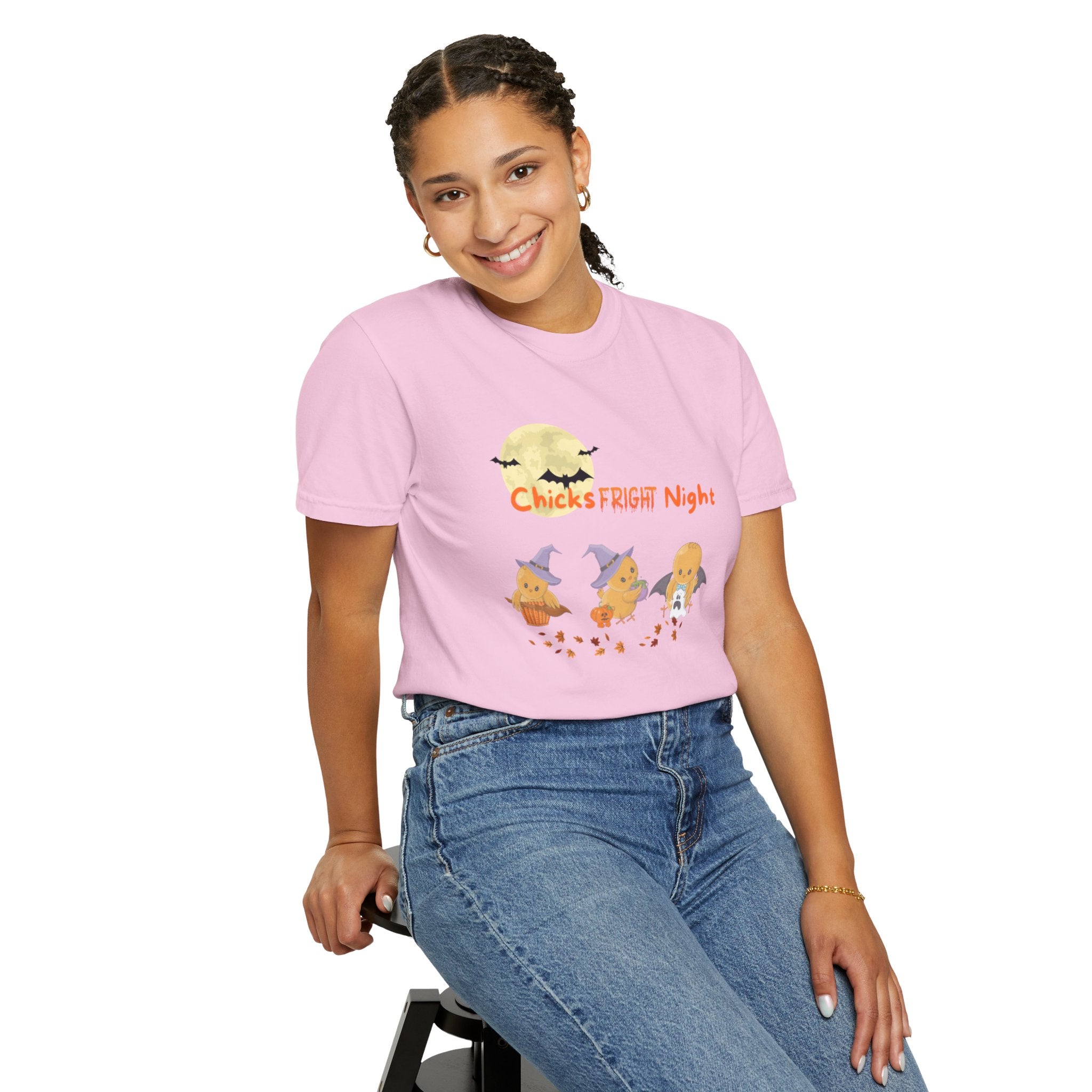 Chicks Fright Night Unisex Garment-Dyed T-shirt