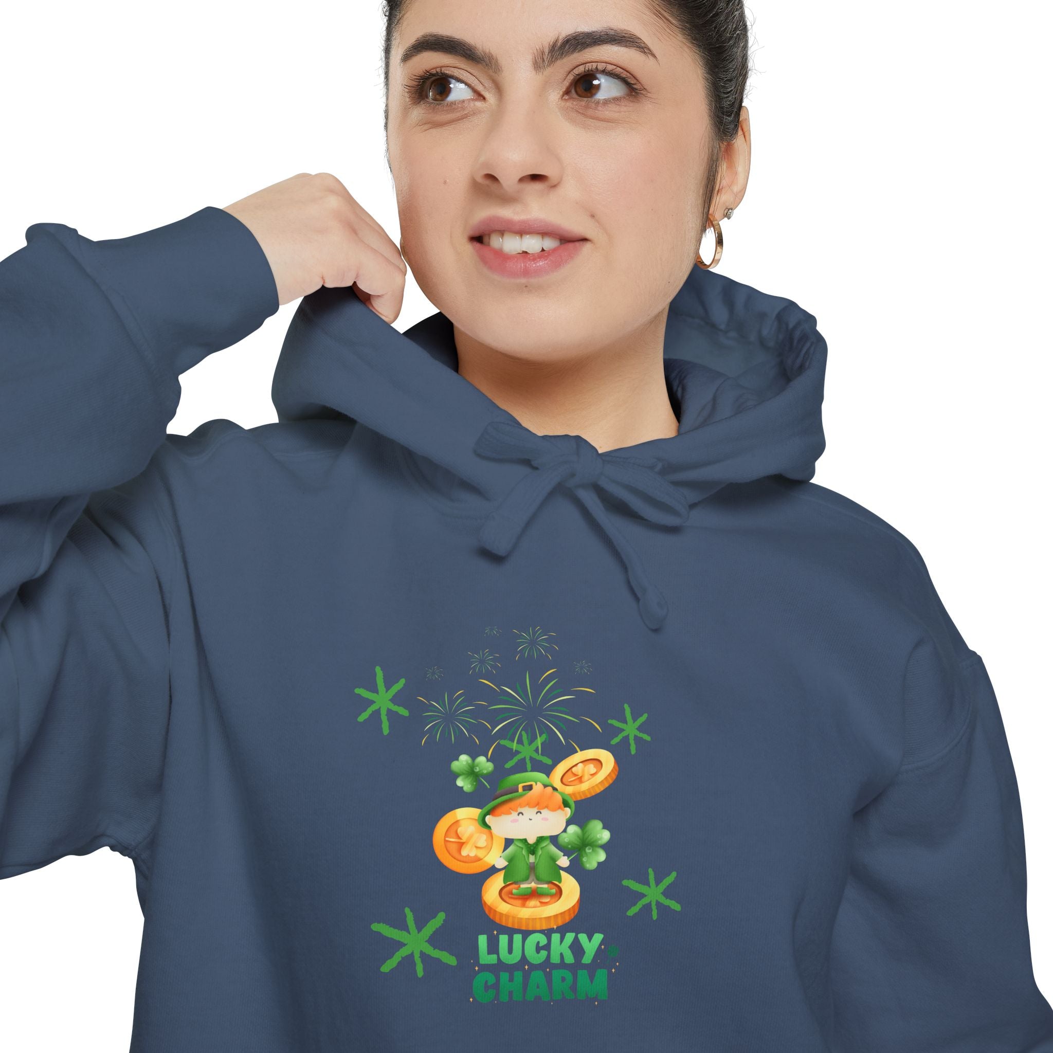 Lucky Charm Unisex Garment-Dyed Hoodie