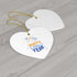 Cheer To The New Year Ceramic Ornament, 4 Shapes