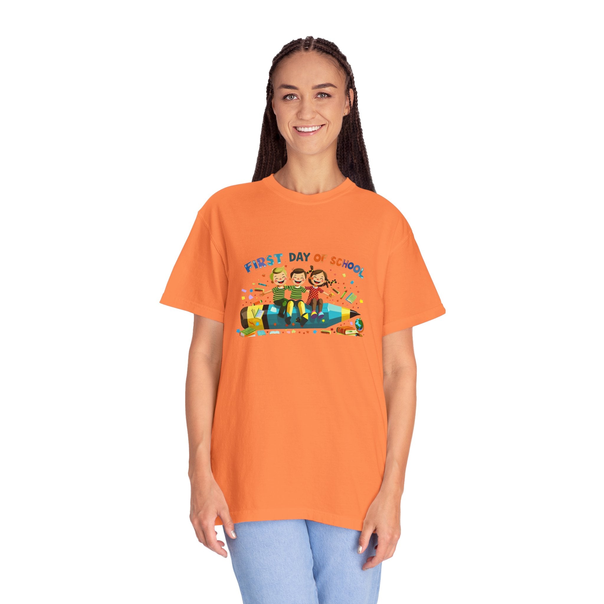 First Day of School Unisex Garment-Dyed T-Shirt