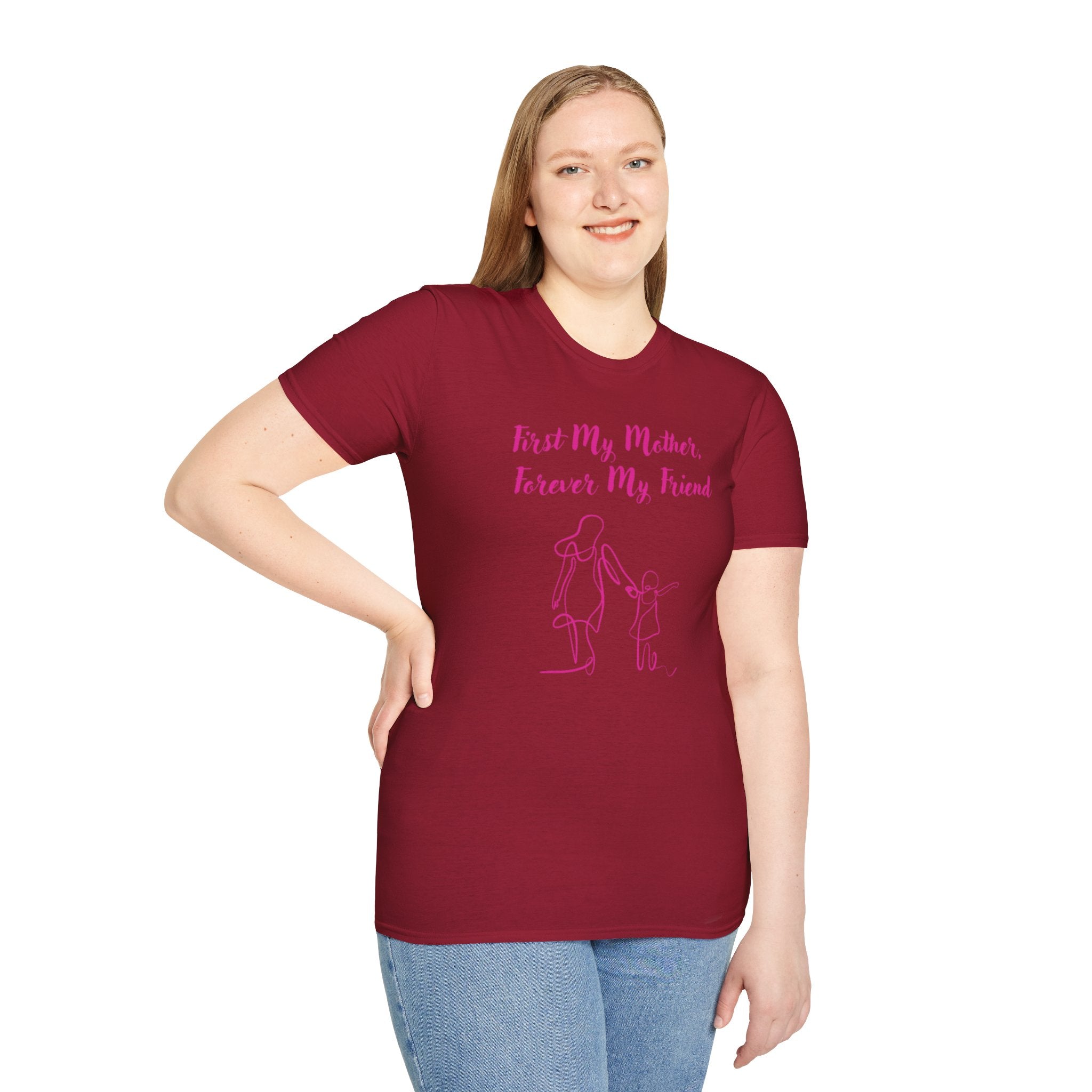 First My Mother Forever My Friend Unisex Softstyle T-Shirt