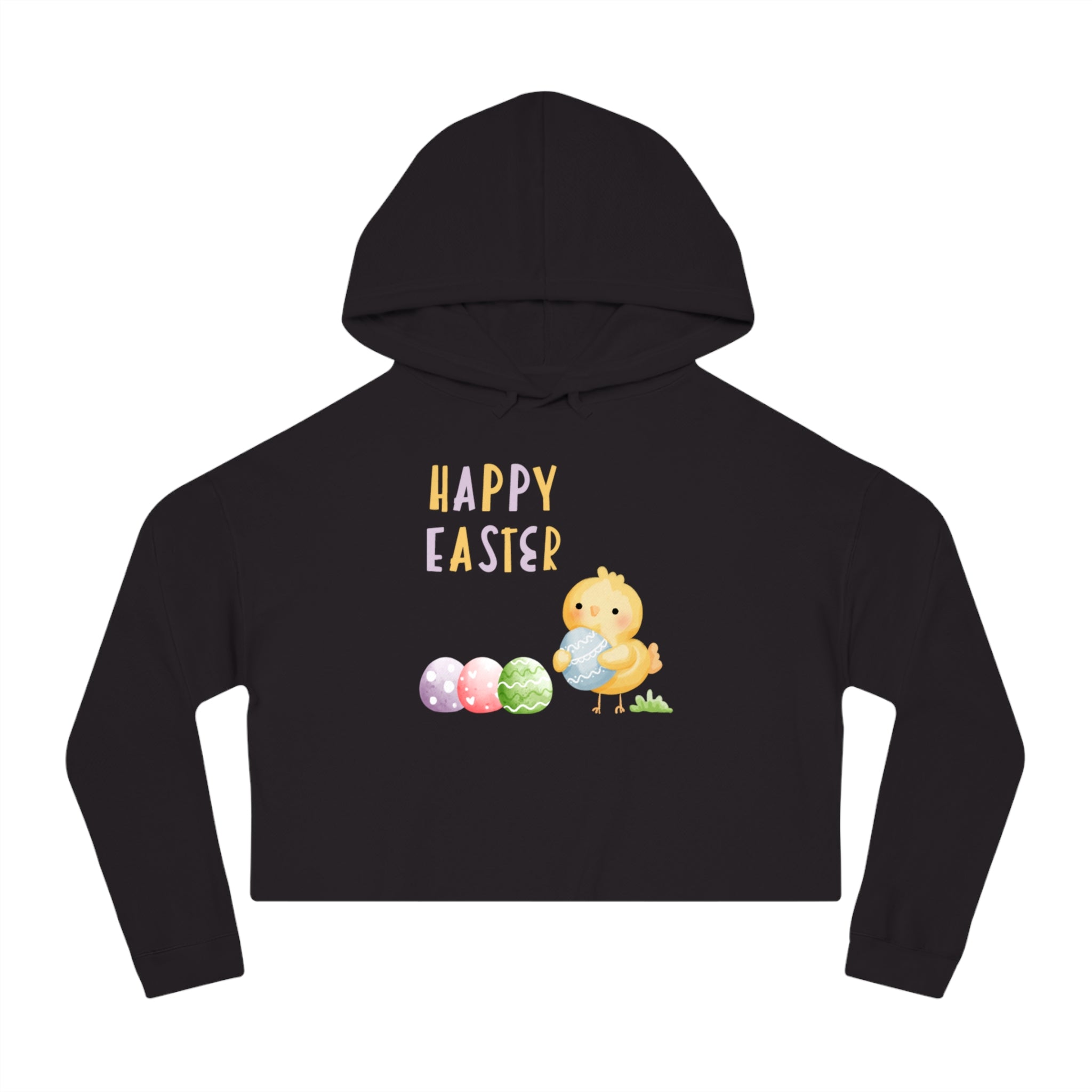 Wishing You A Happy Easter Women’s Cropped Hooded Sweatshirt