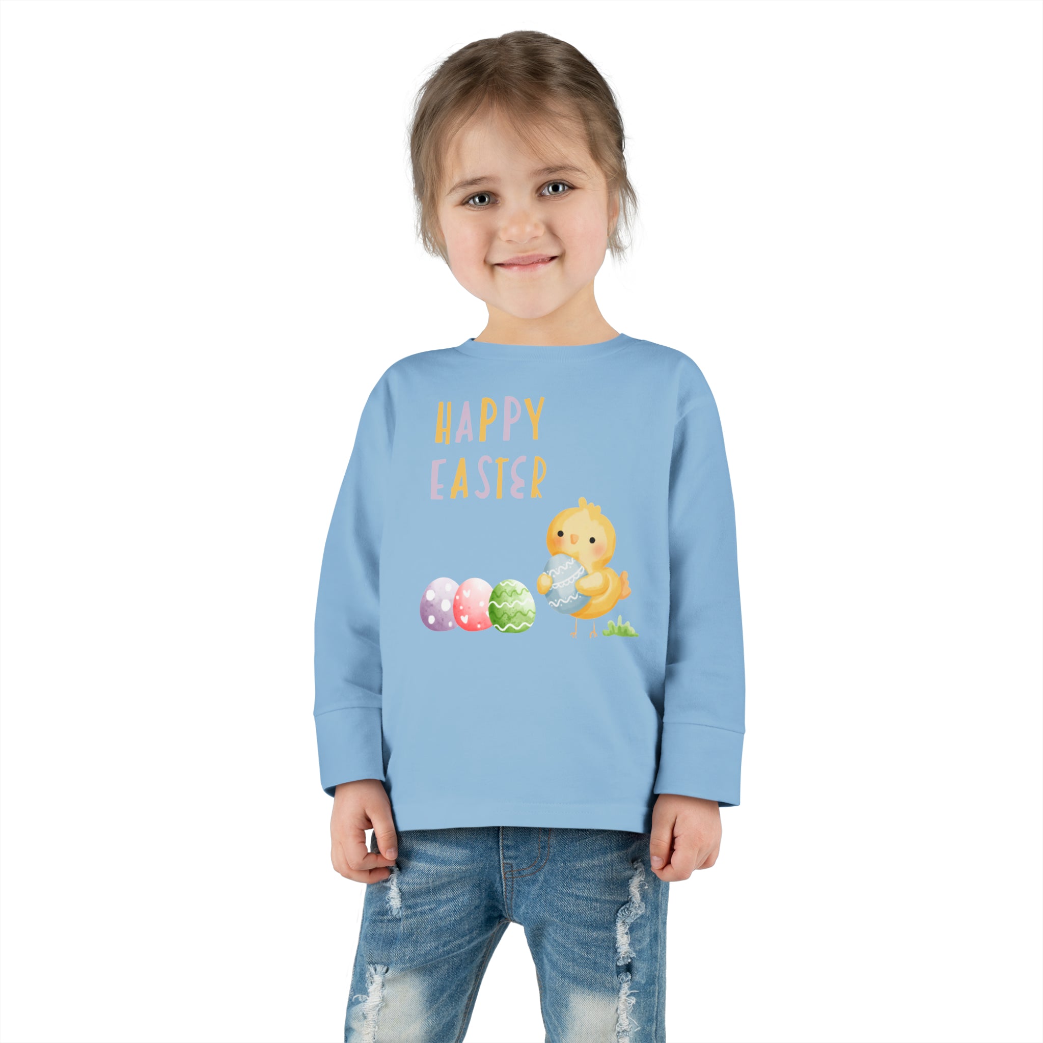 Wishing You A Happy Easter Toddler Long Sleeve Tee