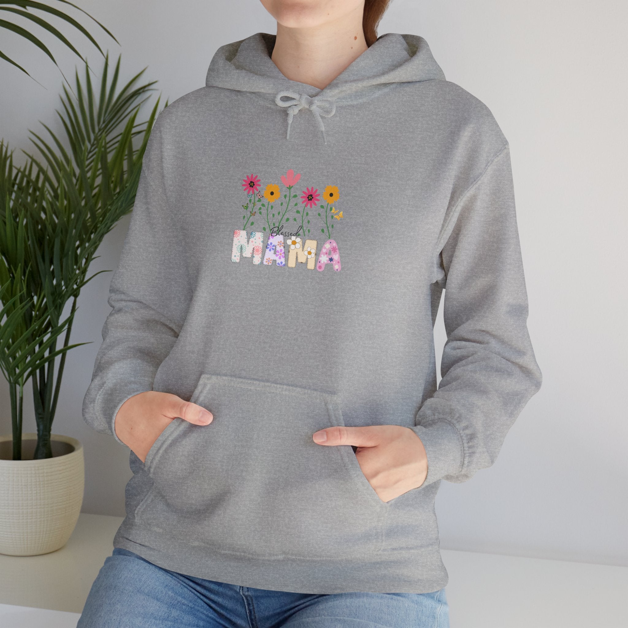 Blessed Mama Sweatshirt Cozy Unisex Heavy Blend™