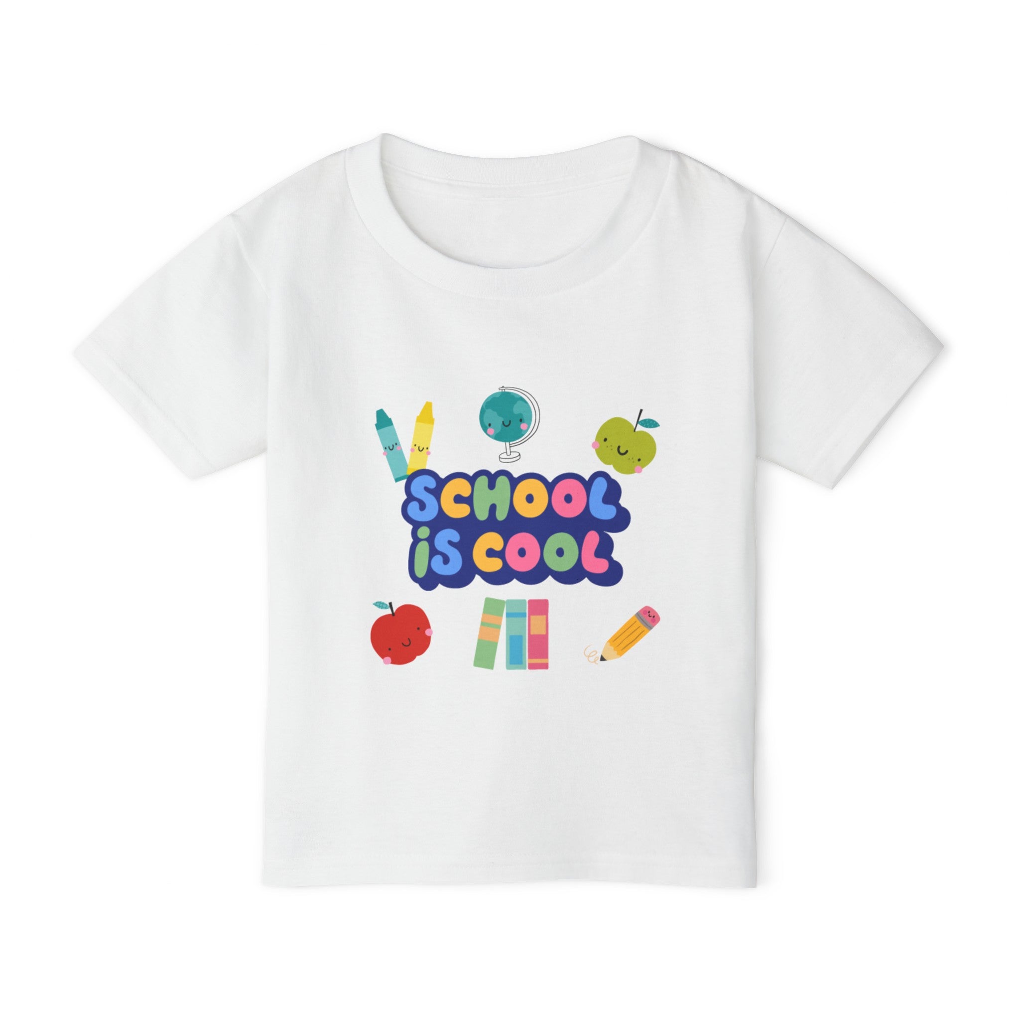 School Is Cool Heavy Cotton™ Toddler T-shirt