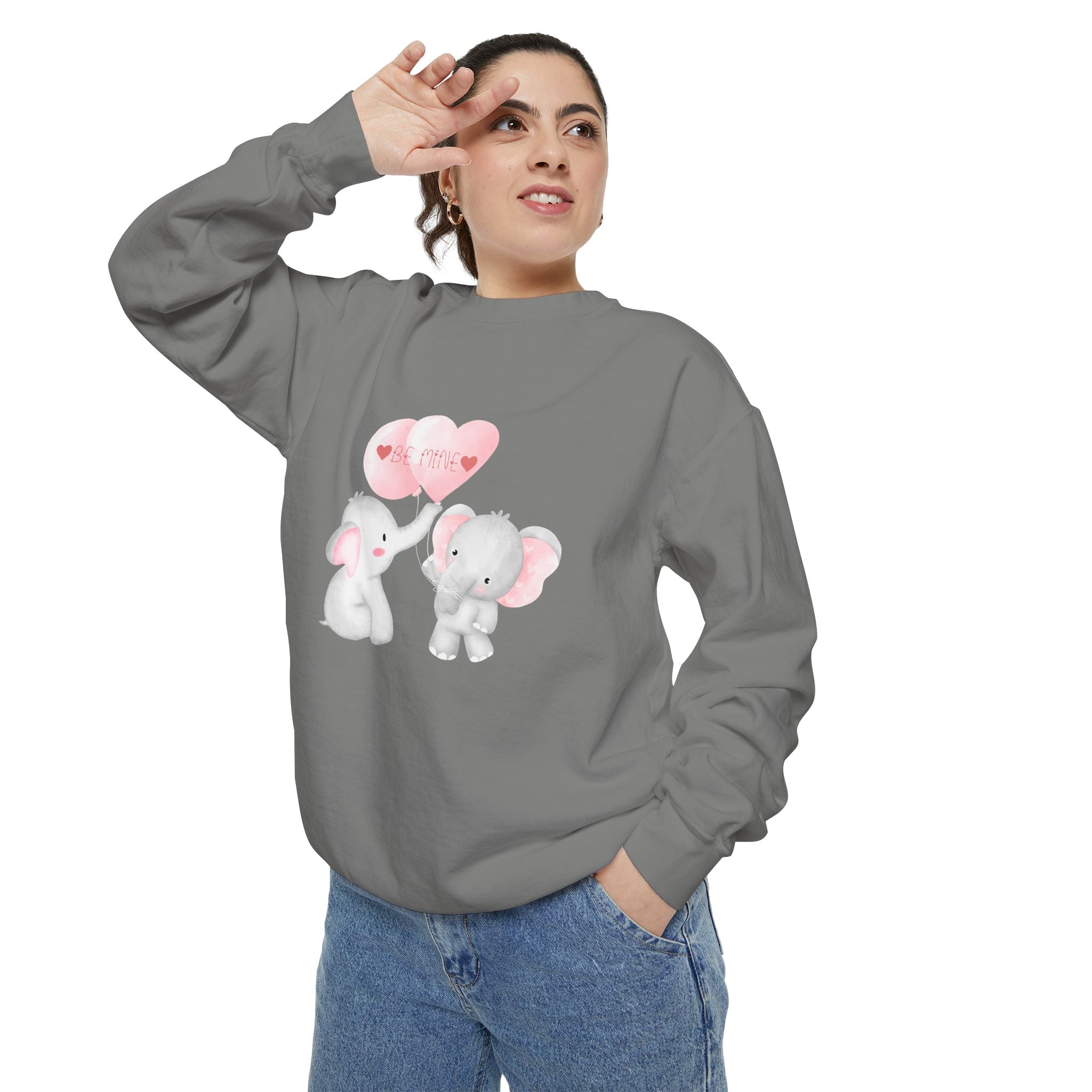Be Mine Love Unisex Garment-Dyed Sweatshirt