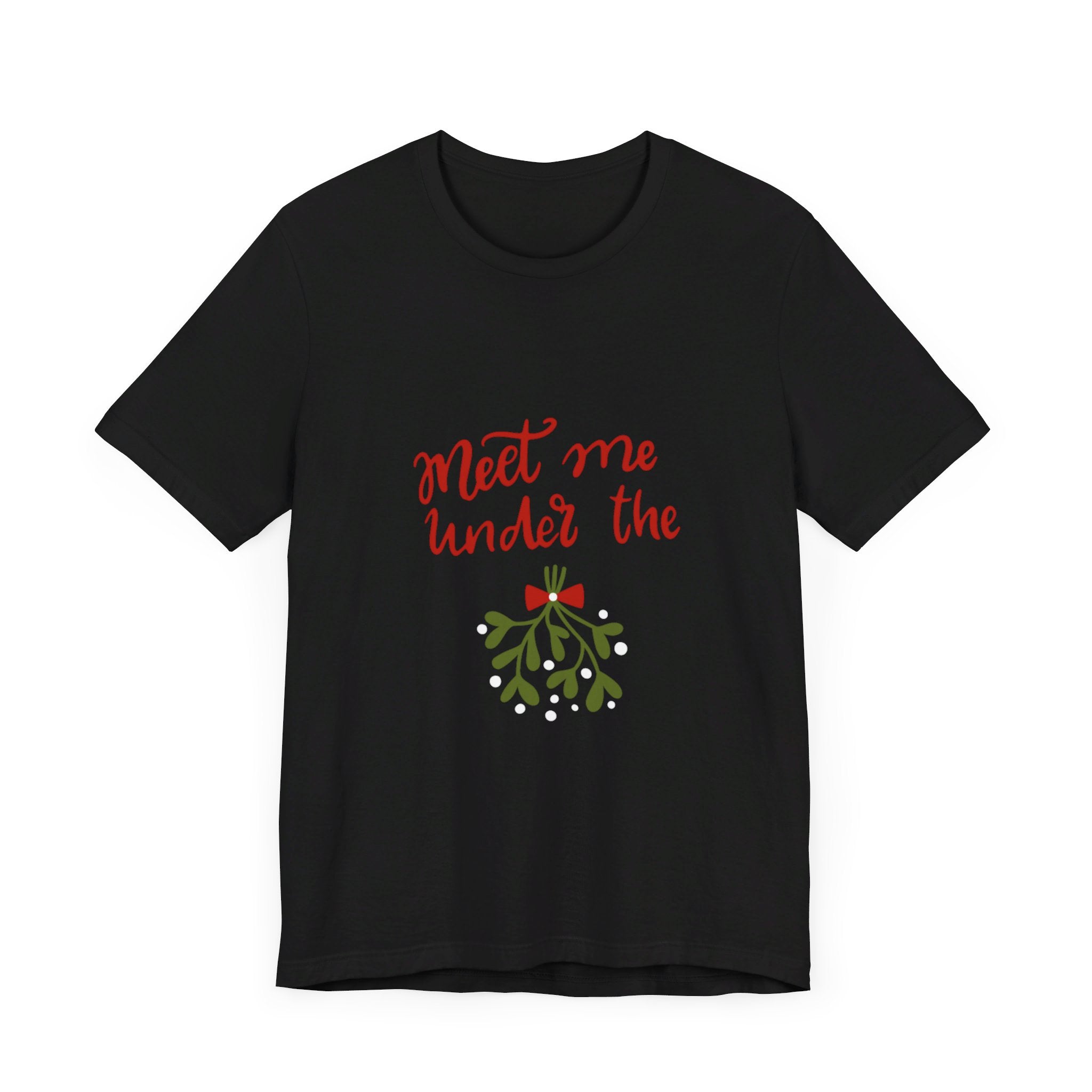 Meet Me Under The Mistletoe Unisex Jersey Short Sleeve Tee